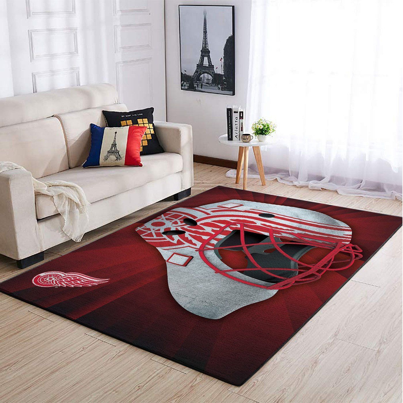 Detroit Red Wings Team Logo Style Nice Gift Home Decor Rectangle Area Rug - Indoor Outdoor Rugs