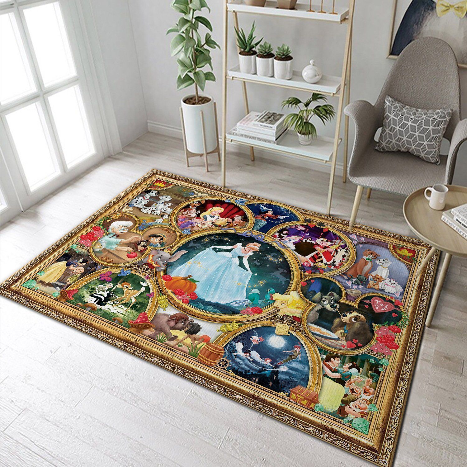 Disney Area Rug All Over Print Christmas Gift Floor Decor The US Decor - Indoor Outdoor Rugs