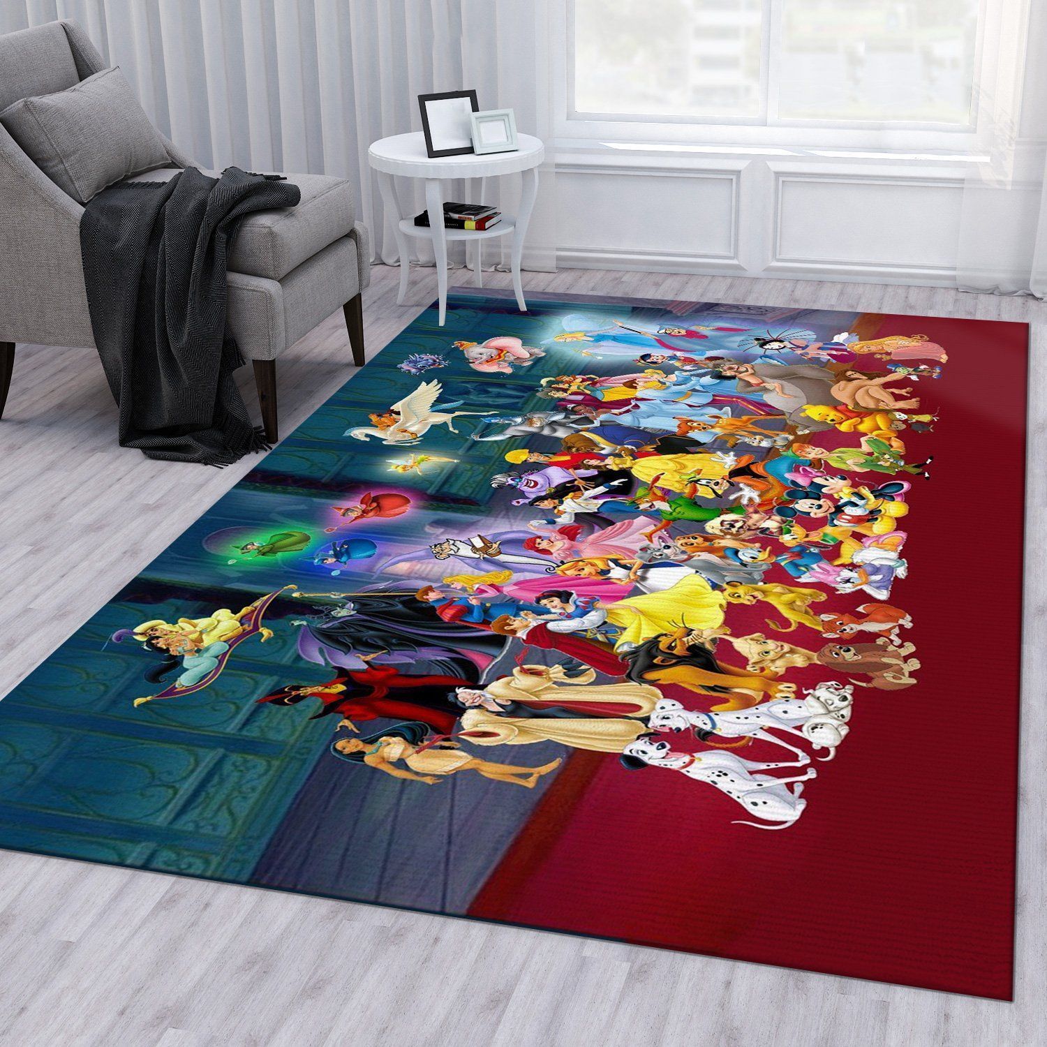 Disney Area Rug For Christmas Bedroom Rug Home Decor Floor Decor - Indoor Outdoor Rugs