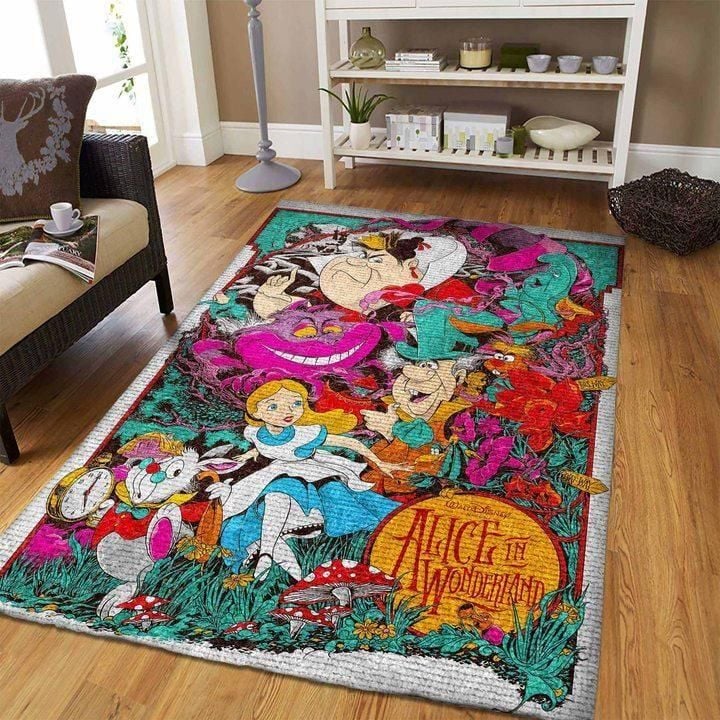 Disney Movie Alice In Wonderland Area Rug Chrismas Gift - Indoor Outdoor Rugs