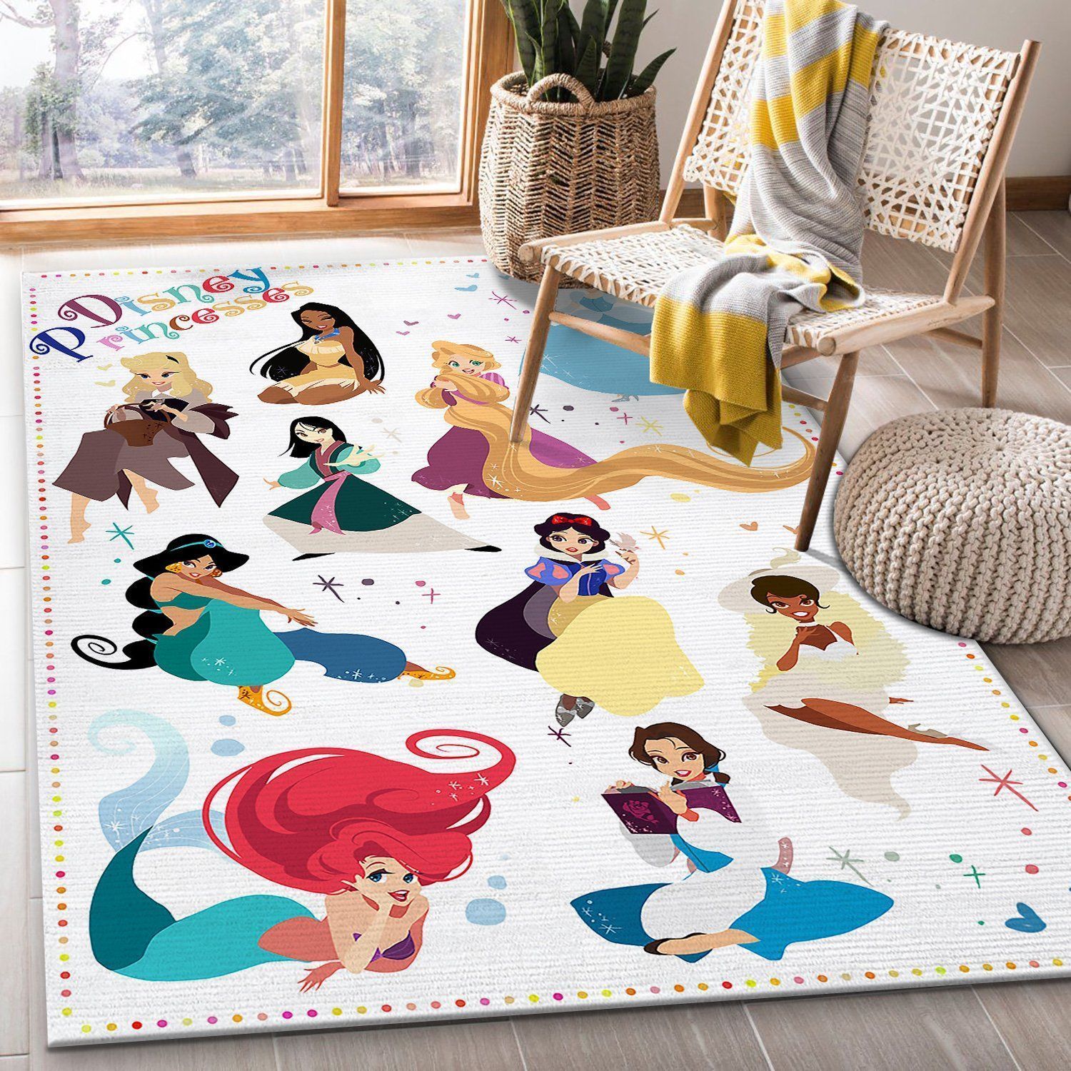 Disney Princess Family Area Rugs Disney Movies Living Room Carpet LV071212 Local Brands Floor Decor The US Decor - Indoor Outdoor Rugs