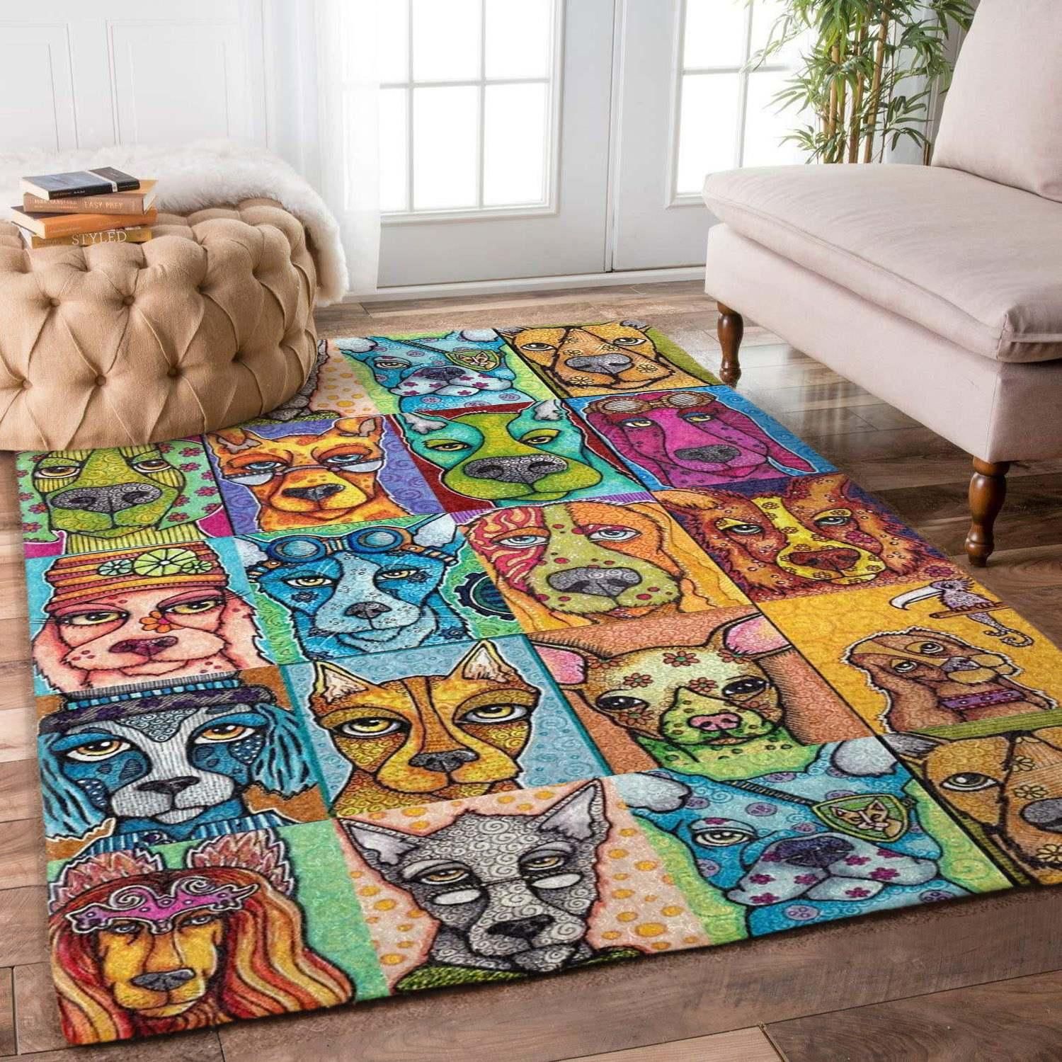 Dog Rug Chrismas Gift - Indoor Outdoor Rugs