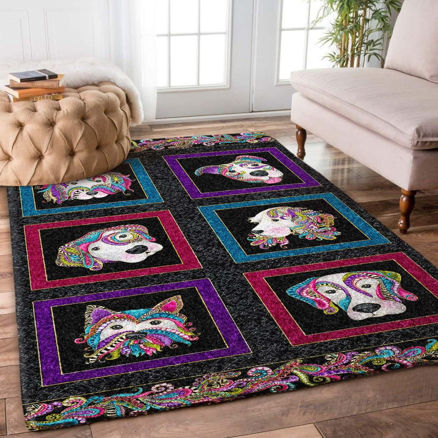 Dog Rug Chrismas Gift - Indoor Outdoor Rugs