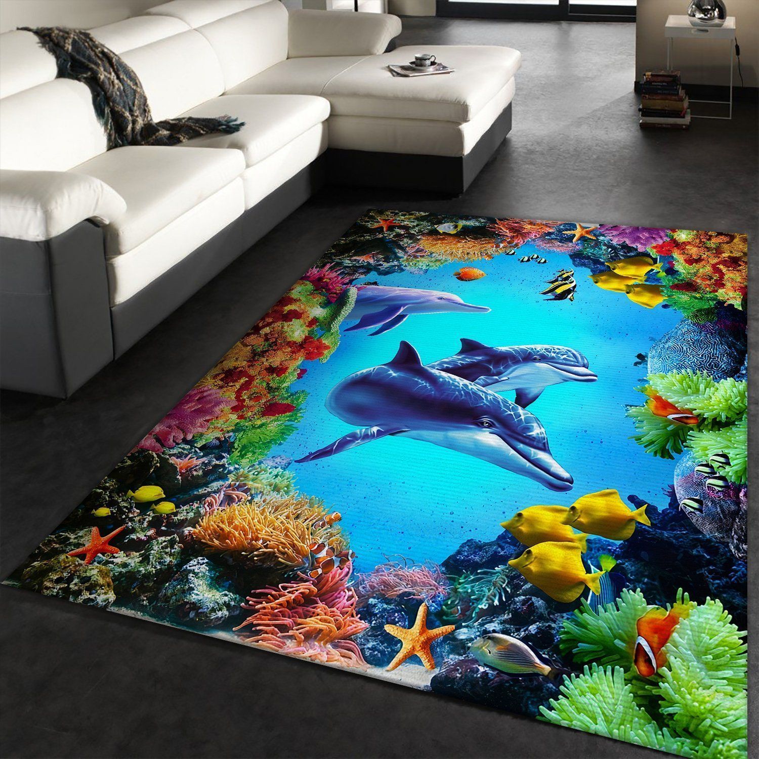 Dolphin Rug Indoor Ourdoor Carpet - Indoor Outdoor Rugs