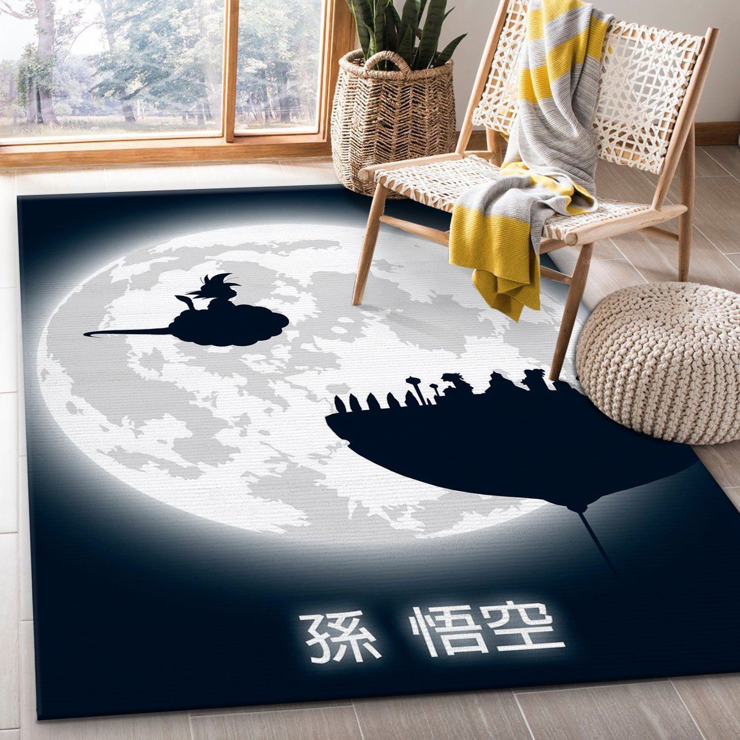 Don T Look At The Full Moon Anime Area Rug, Kitchen Rug, Christmas Gift US Decor - Indoor Outdoor Rugs