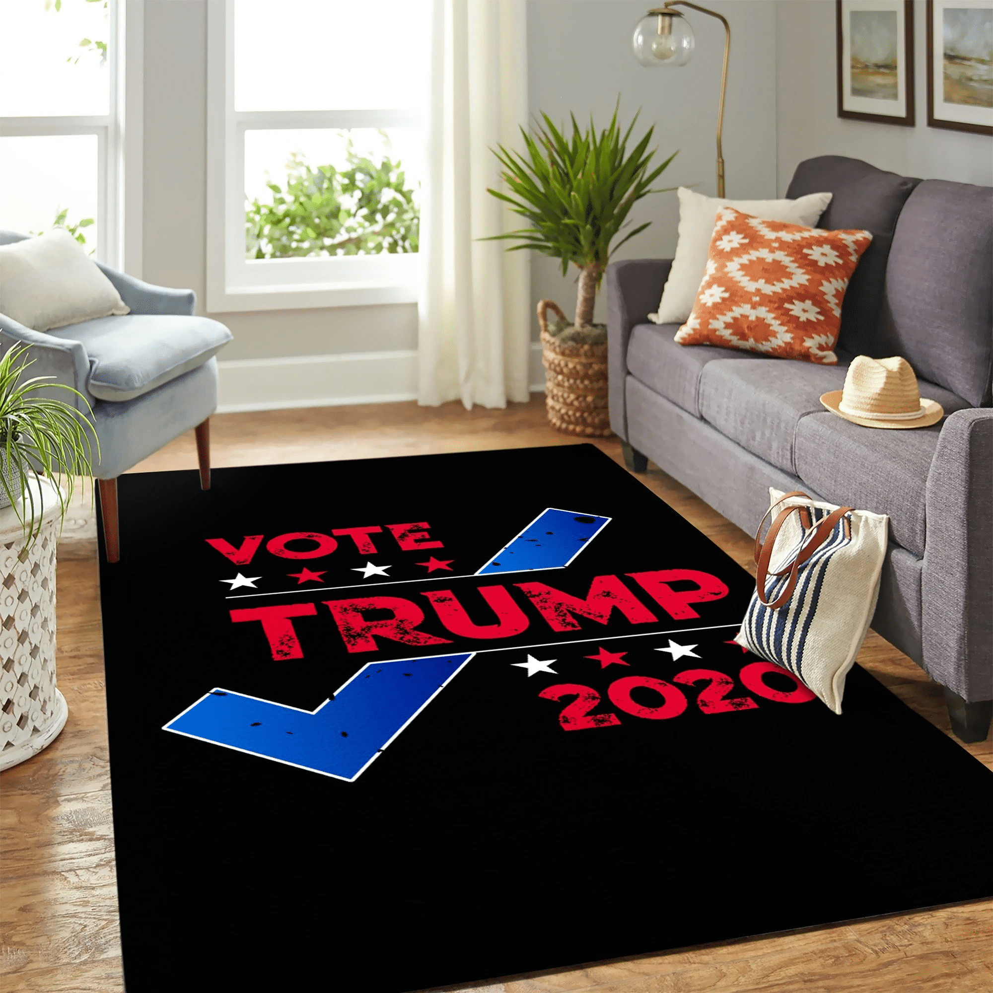 Donald Trump Campaign Vote Carpet Floor Area Rug Chrismas Gift - Indoor Outdoor Rugs