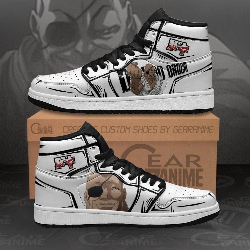 Doppo Orochi Baki Custom Anime Mn11 Air Jordan Shoes Sport Sneakers