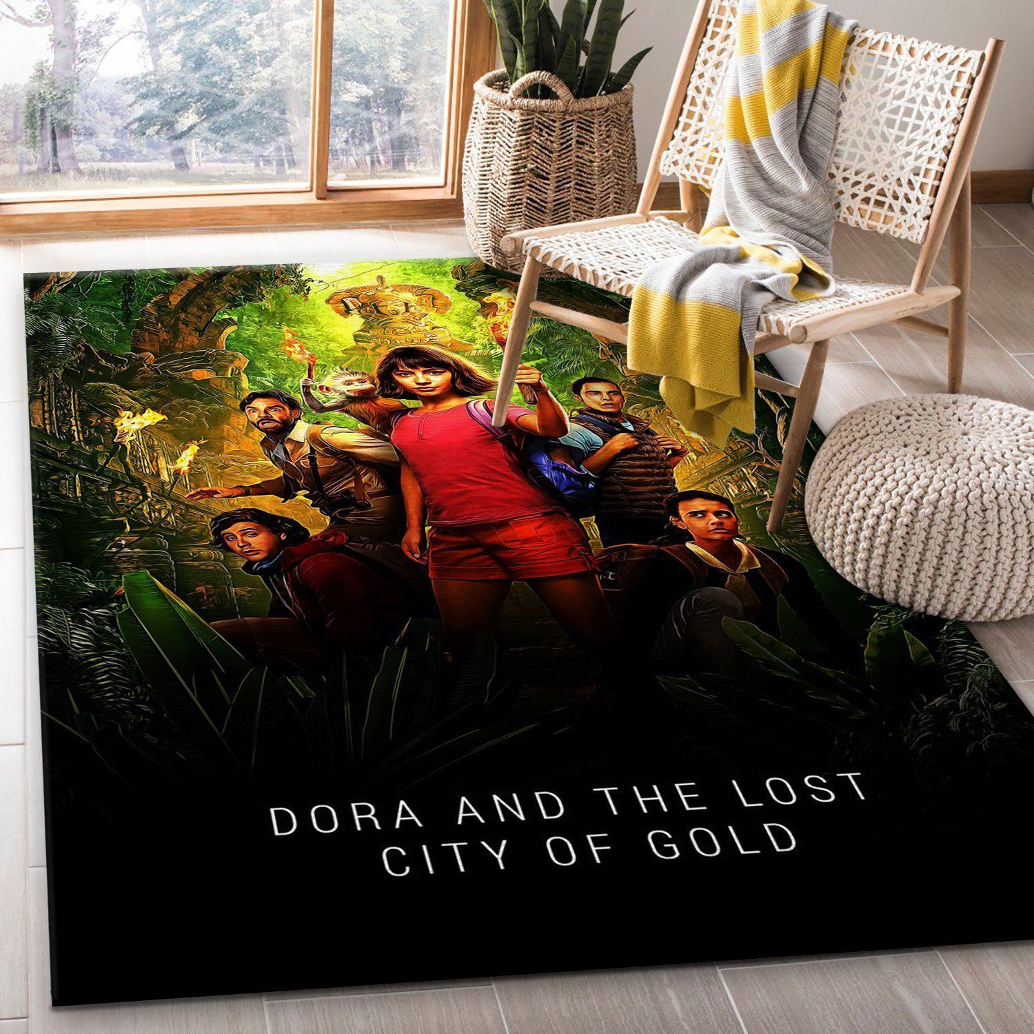 Dora And The Lost City Of Area Rug Art Painting Movie Rugs Home Decor Floor Decor - Indoor Outdoor Rugs