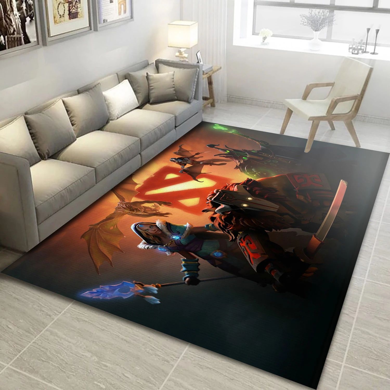 Dota 323 Video Game Area Rug For Christmas