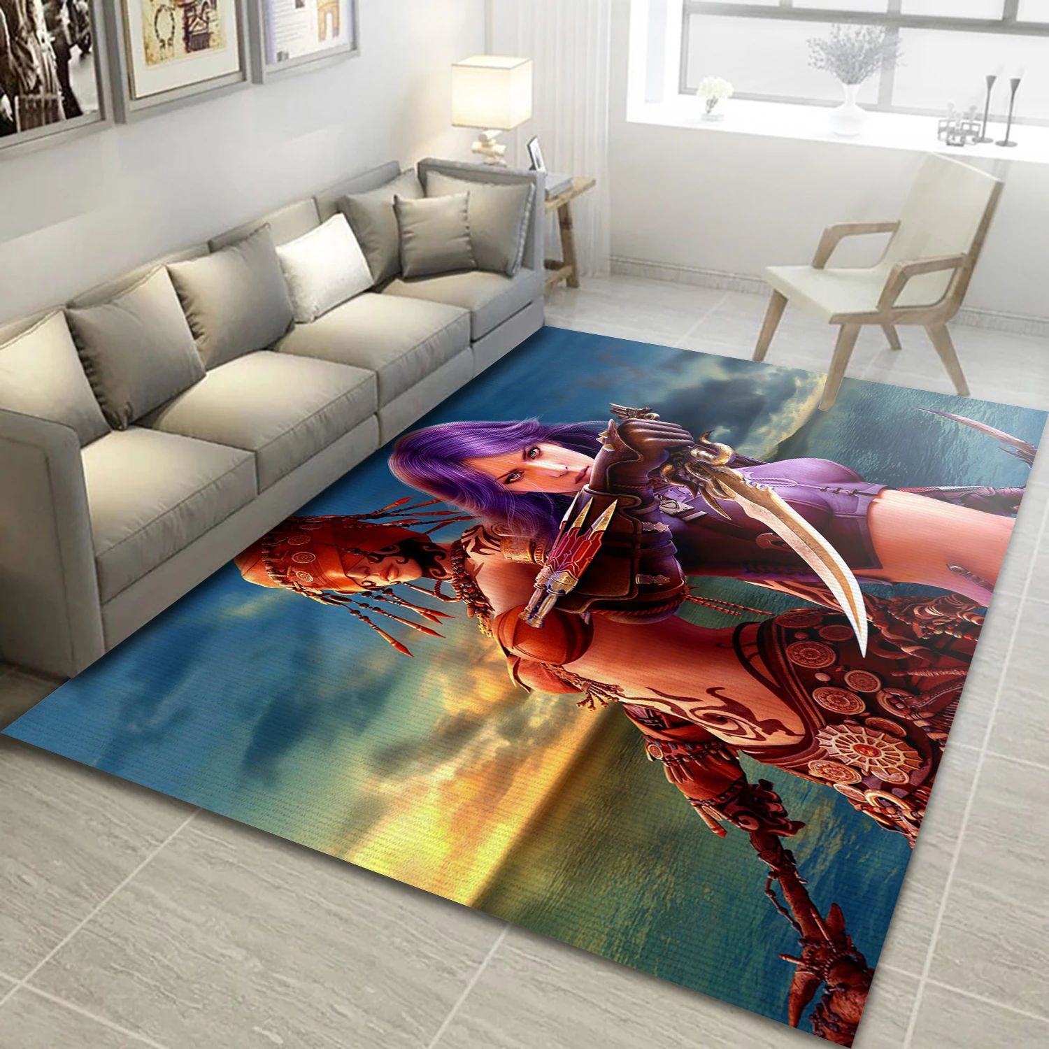 Double Trouble Video Game Area Rug For Christmas