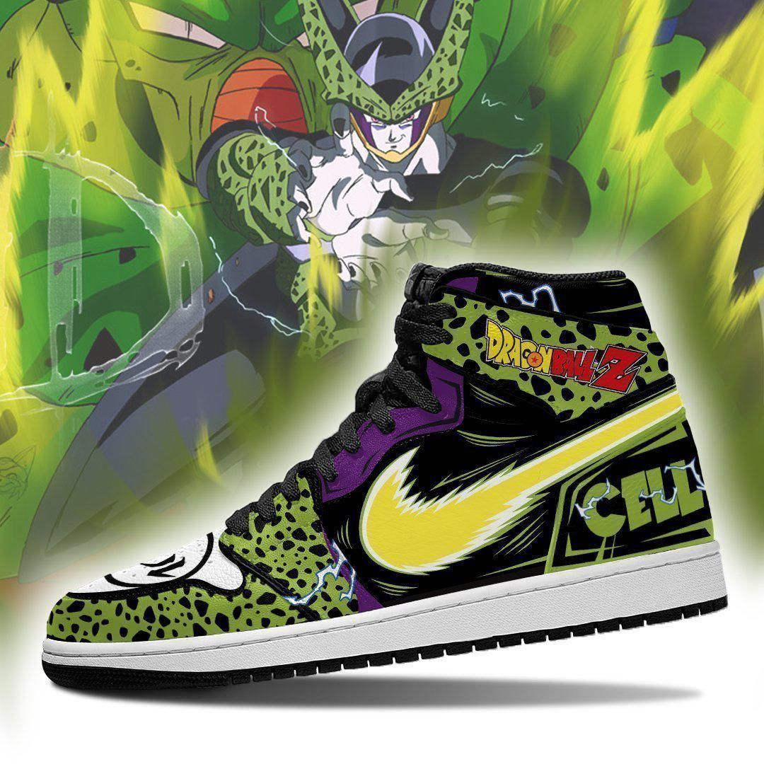 Dragon Ball Cell Dragon Ball Z Anime Fan Gift Mn04 Air Jordan Shoes Sport Sneakers