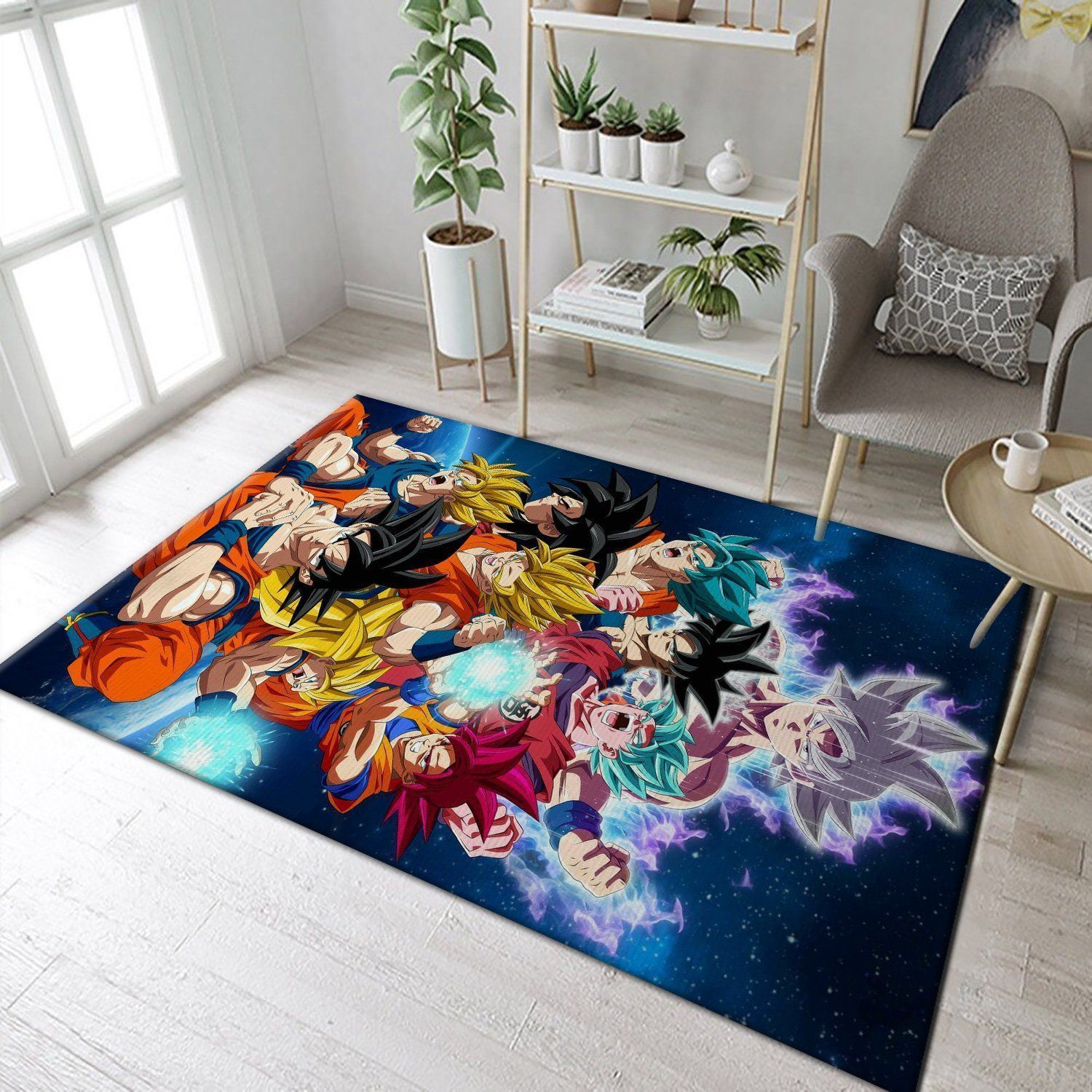 Dragon Ball Goku Level Area Rug Geeky Carpet home decor Bedroom Living Room decor - Indoor Outdoor Rugs