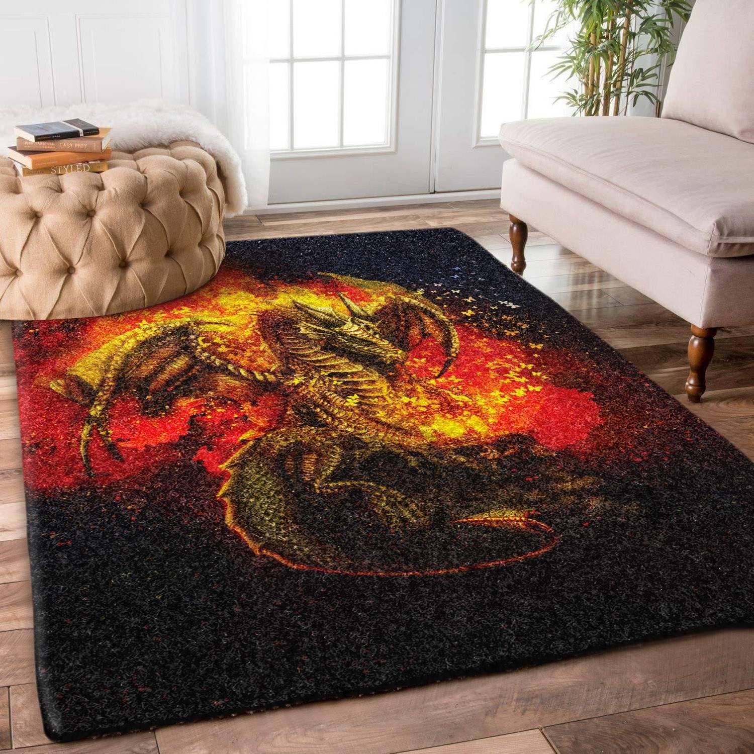 Dragon Rug Chrismas Gift - Indoor Outdoor Rugs