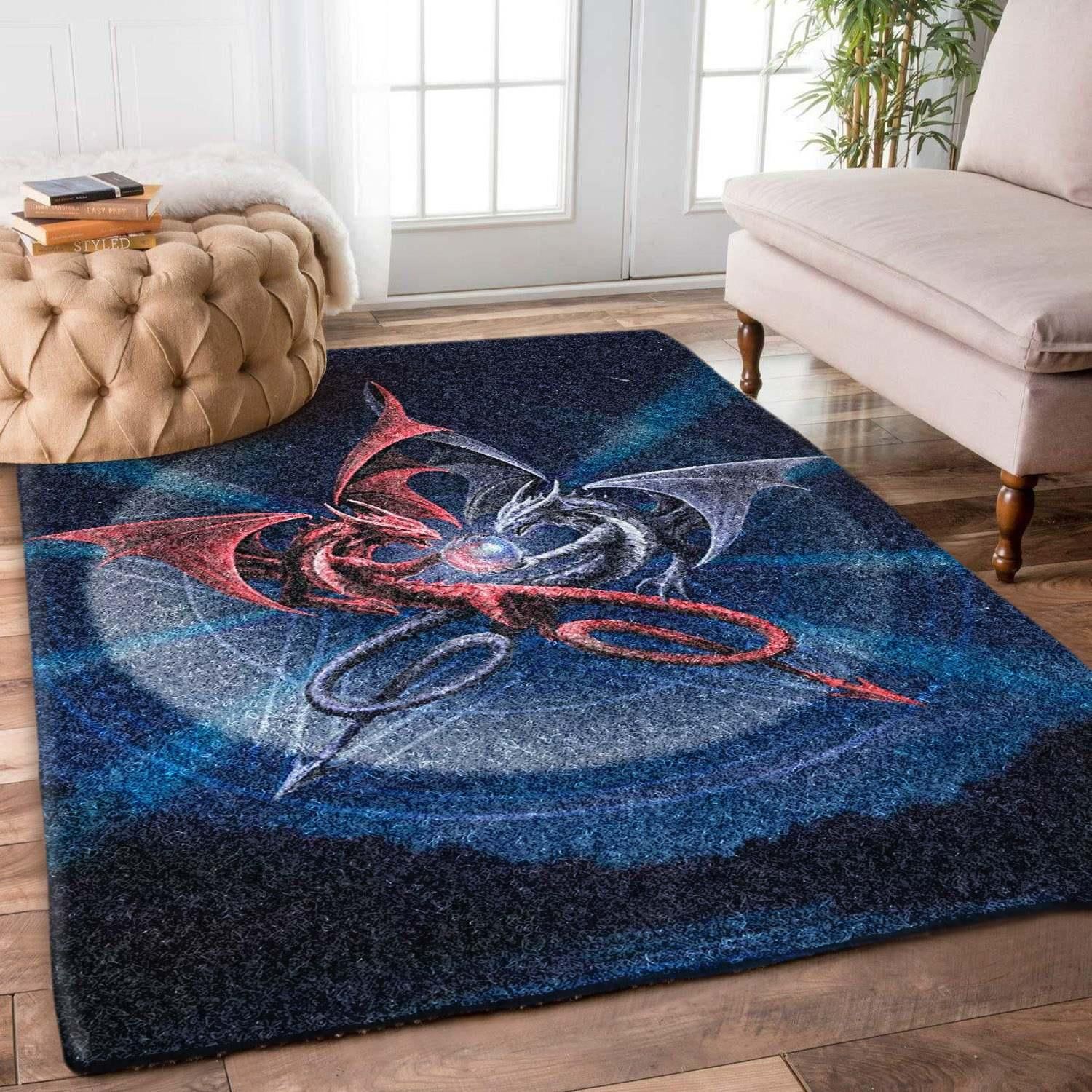 Dragon Rug Chrismas Gift - Indoor Outdoor Rugs