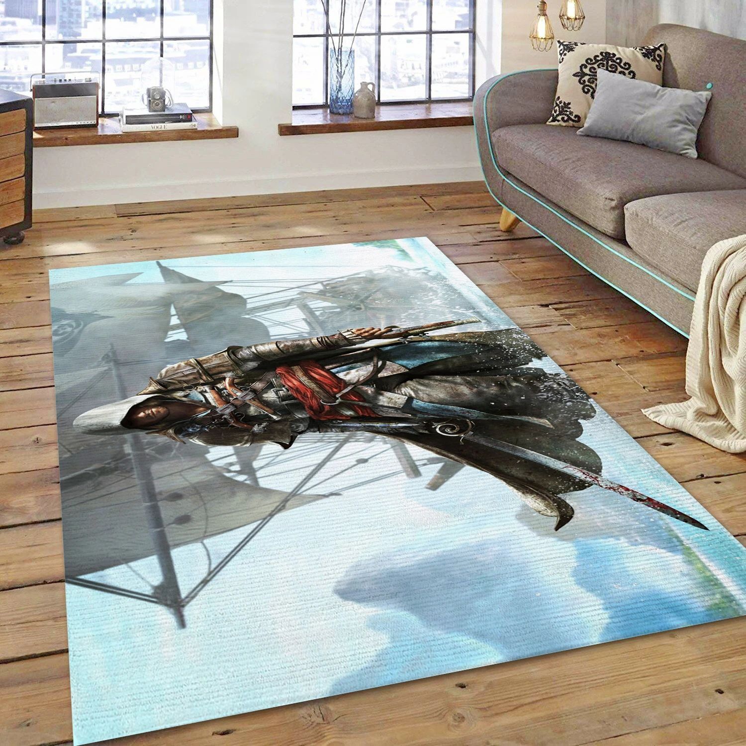 Edward Kenway Gaming Area Rug