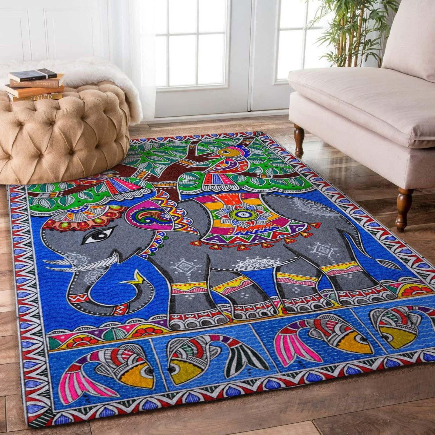 Elephant Rug Chrismas Gift - Indoor Outdoor Rugs