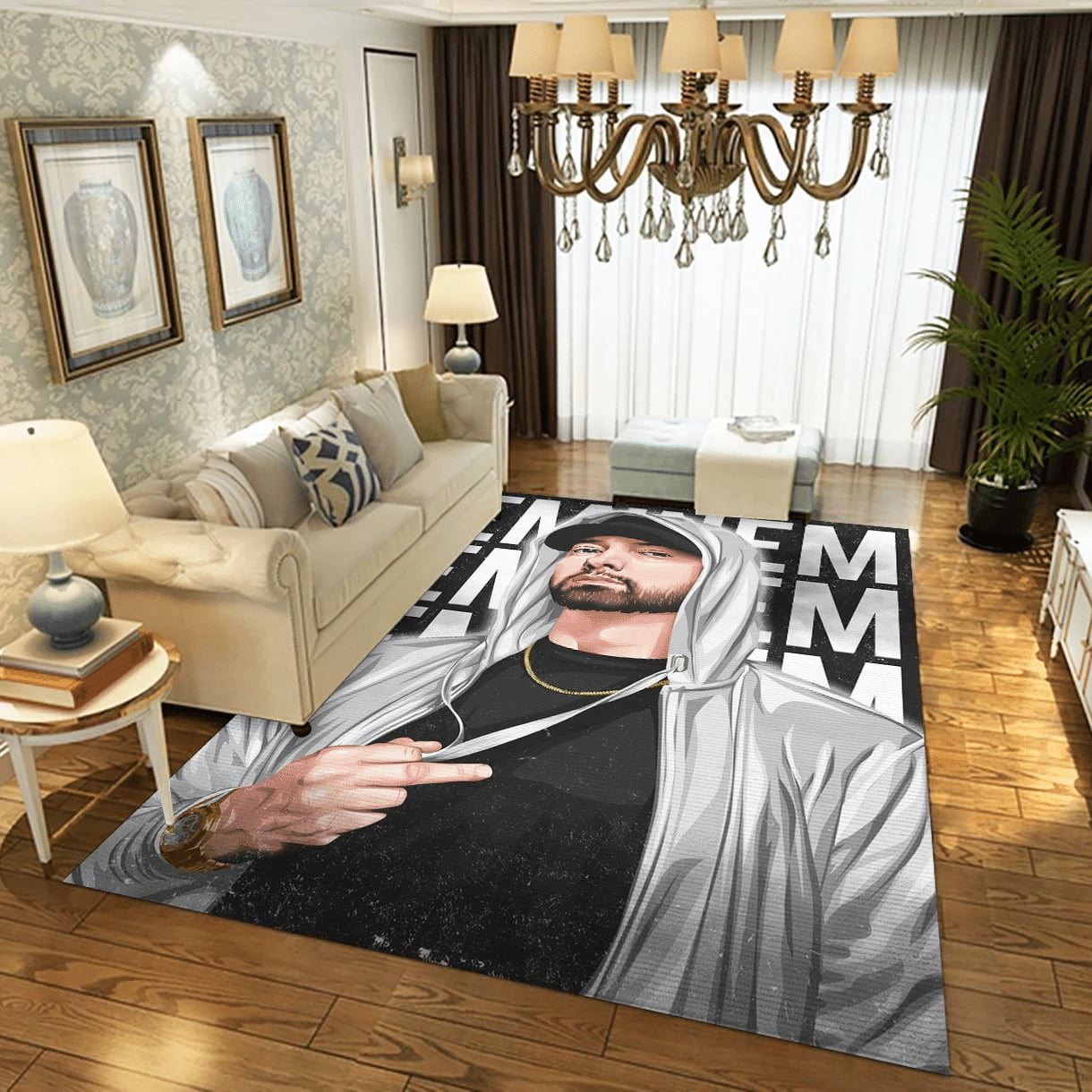 Eminem 1 Music Area Rug Carpet