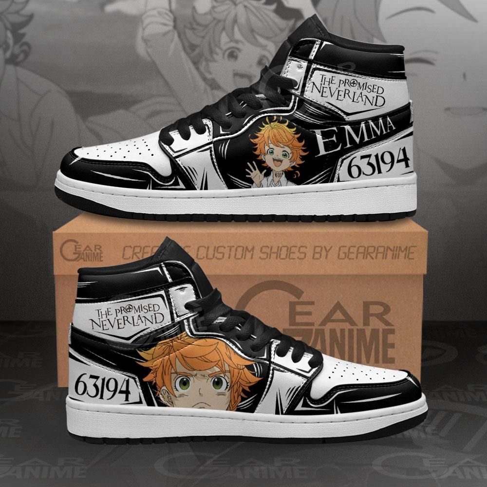 Emma The Promised Neverland Custom Anime Air Jordan Shoes Sport Sneakers