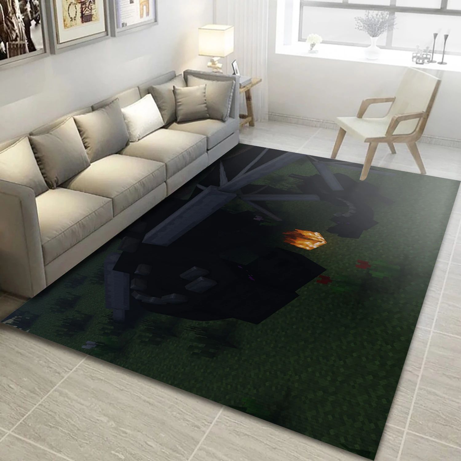 Ender Dragons Game Area Rug Carpet