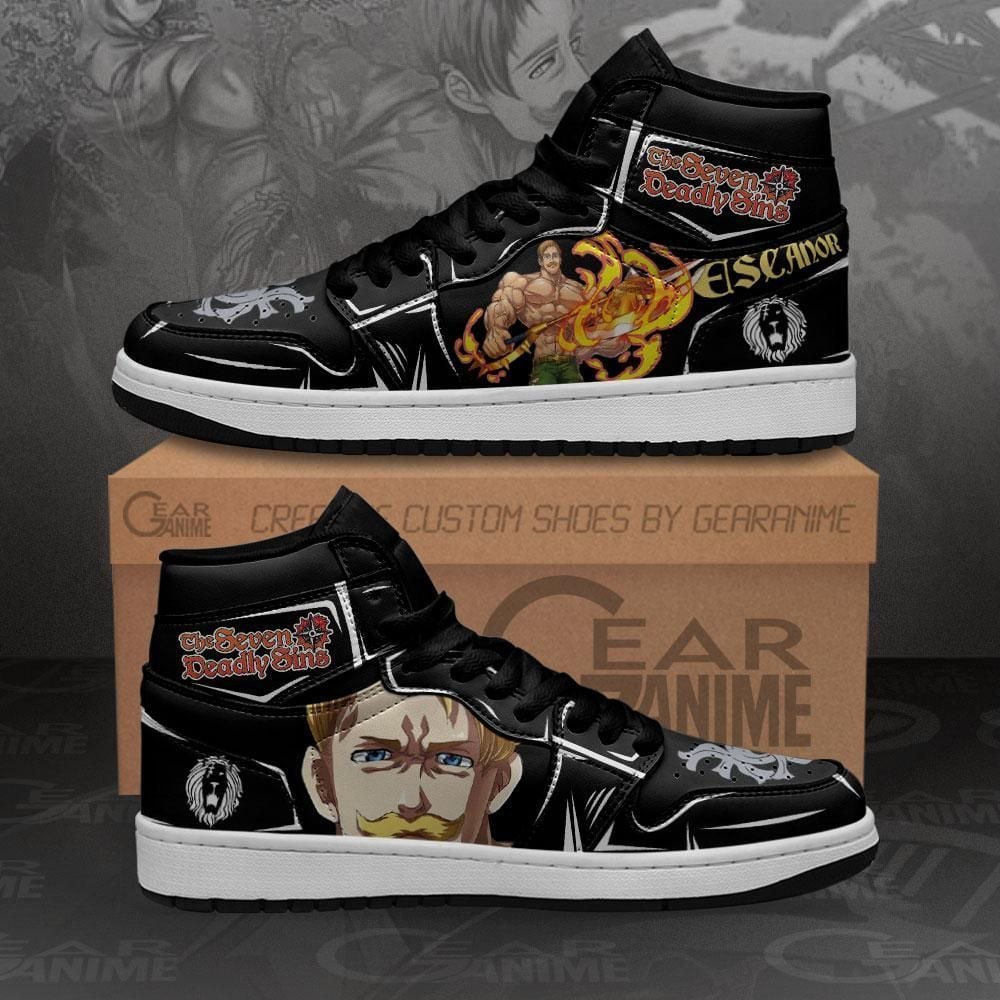 Escanor Seven Deadly Sins Custom Anime Mn10 Air Jordan Shoes Sport Sneakers