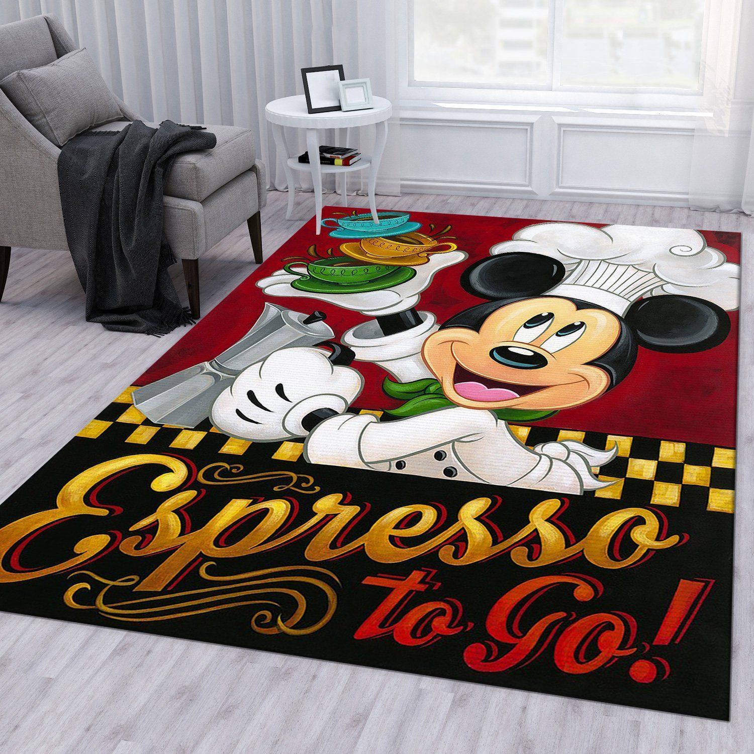 Espresso Christmas Gift Rug Bedroom Rug Home Decor - Indoor Outdoor Rugs