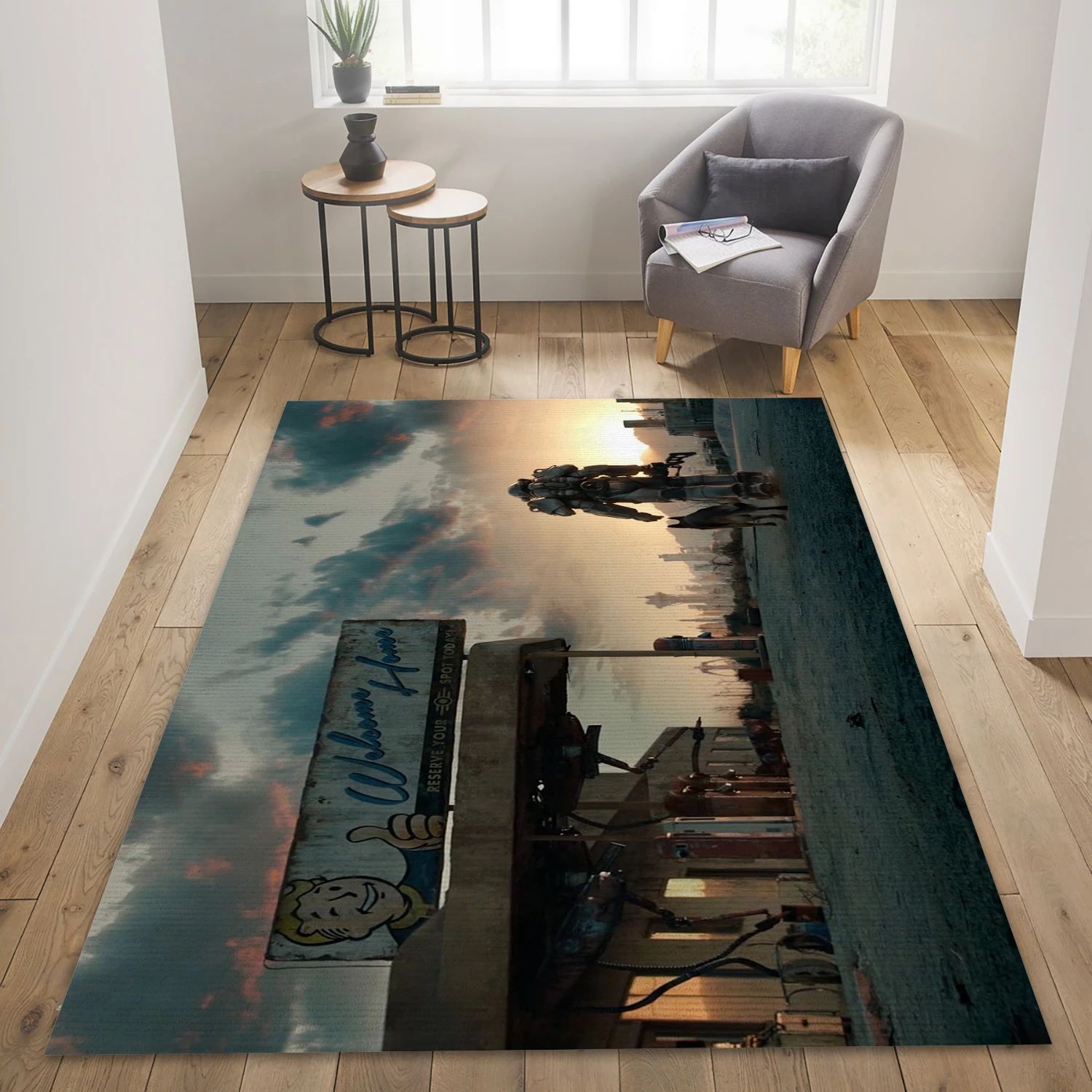 Fallout 450 Video Game Area Rug For Christmas