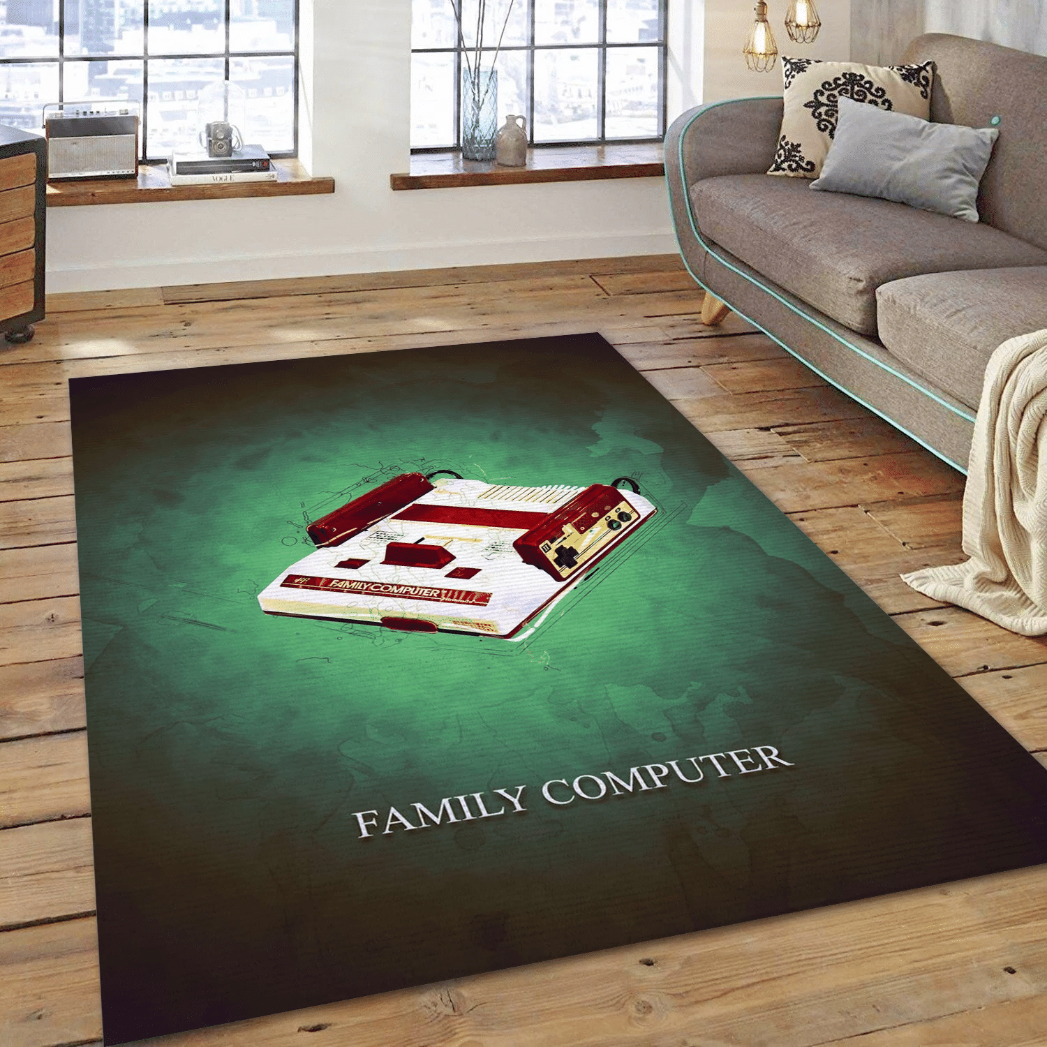 Family Computer Gaming Gaming Area Rug, Bedroom Rug - Family Gift US Decor - Indoor Outdoor Rugs