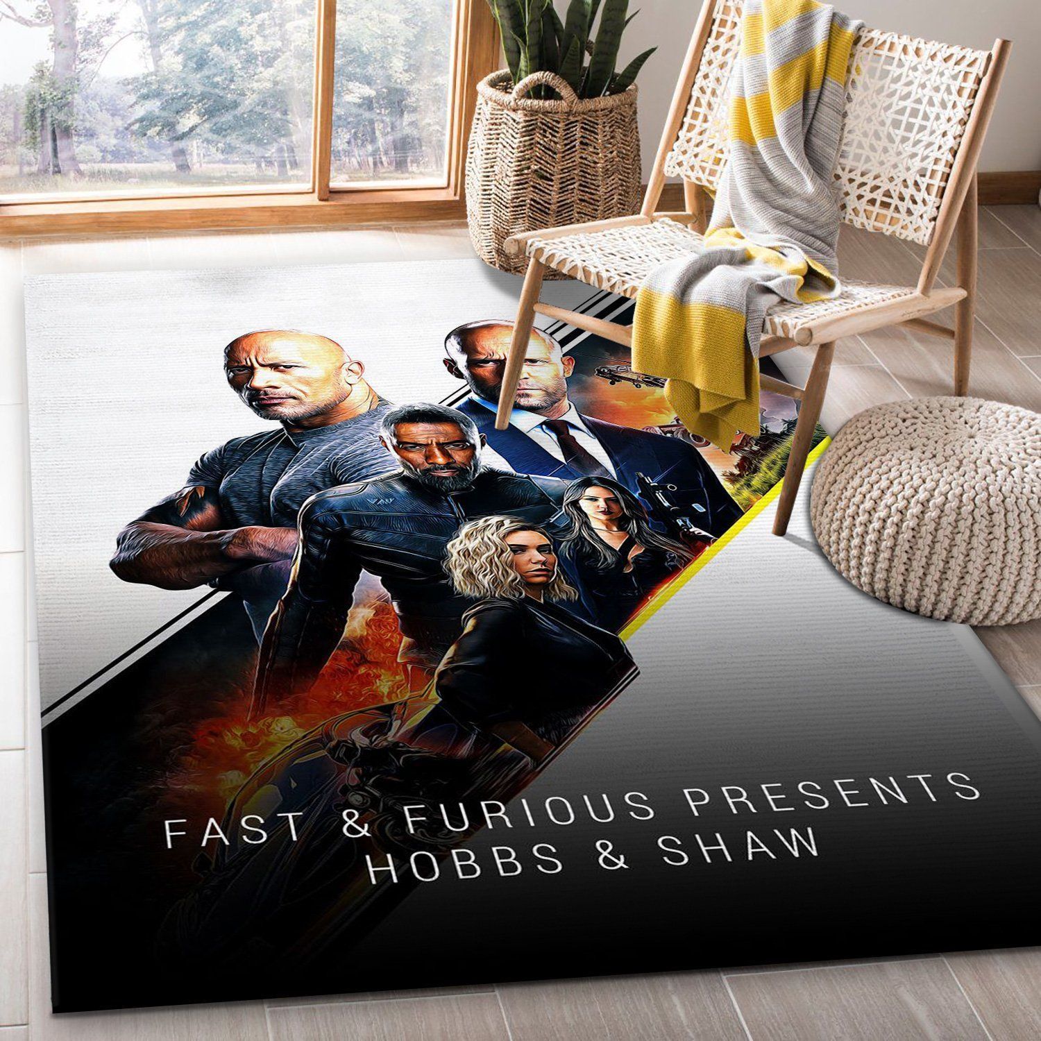 Fast And Furious 2019 Area Rug Movie Rug Christmas Gift US Decor - Indoor Outdoor Rugs