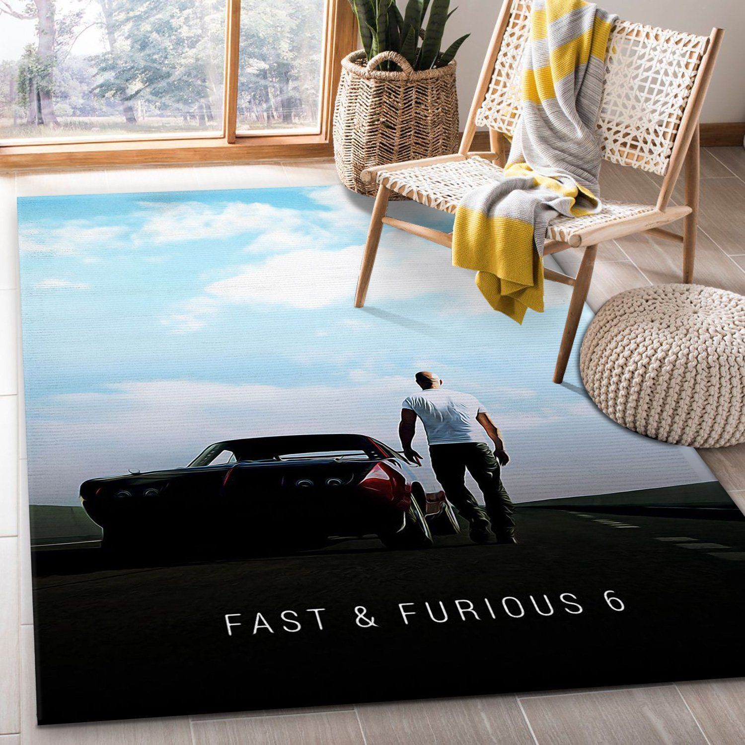 Fast And Furious 6 2013 Area Rug Movie Rug Family Gift US Decor - Indoor Outdoor Rugs