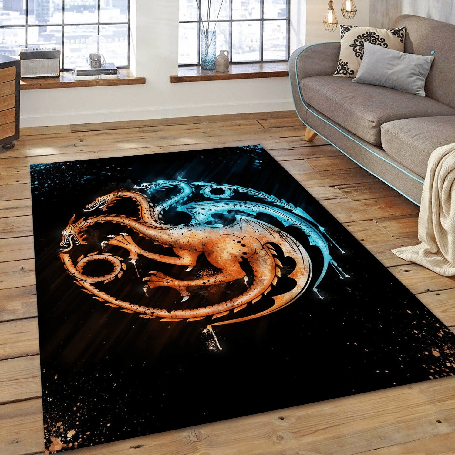 Fear The Dragons Ii Gaming Area Rug