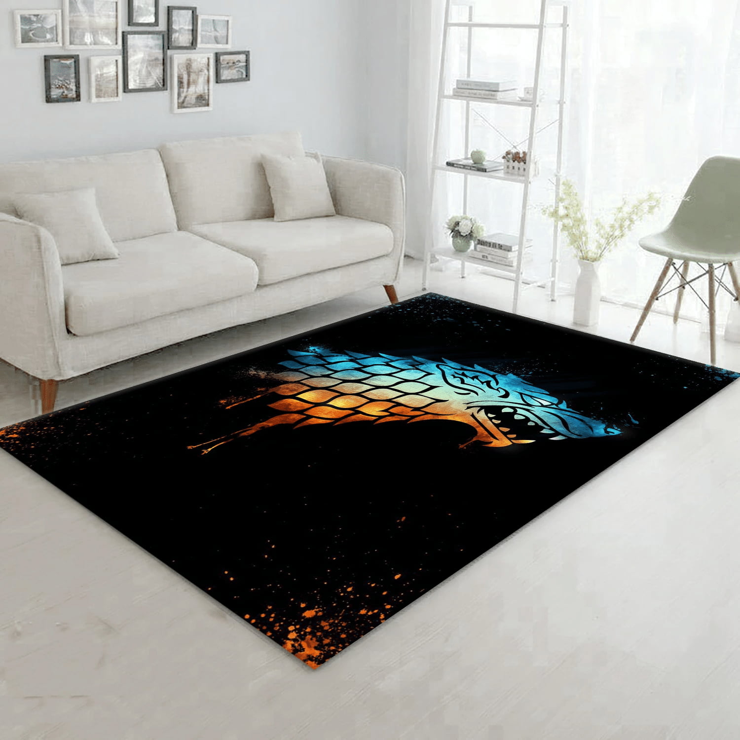 Fear The Wolves Ii Area Rug For Christmas