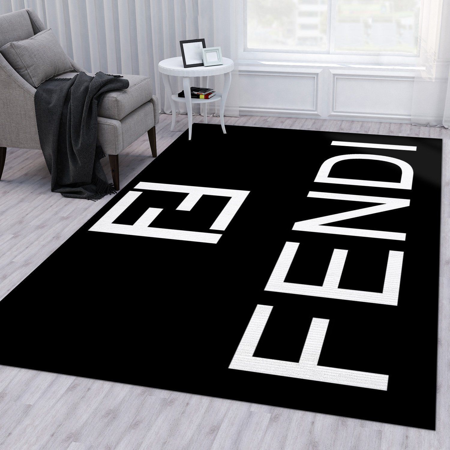 Fendi Area Rug For Christmas Living Room Rug US Gift Decor - Indoor Outdoor Rugs