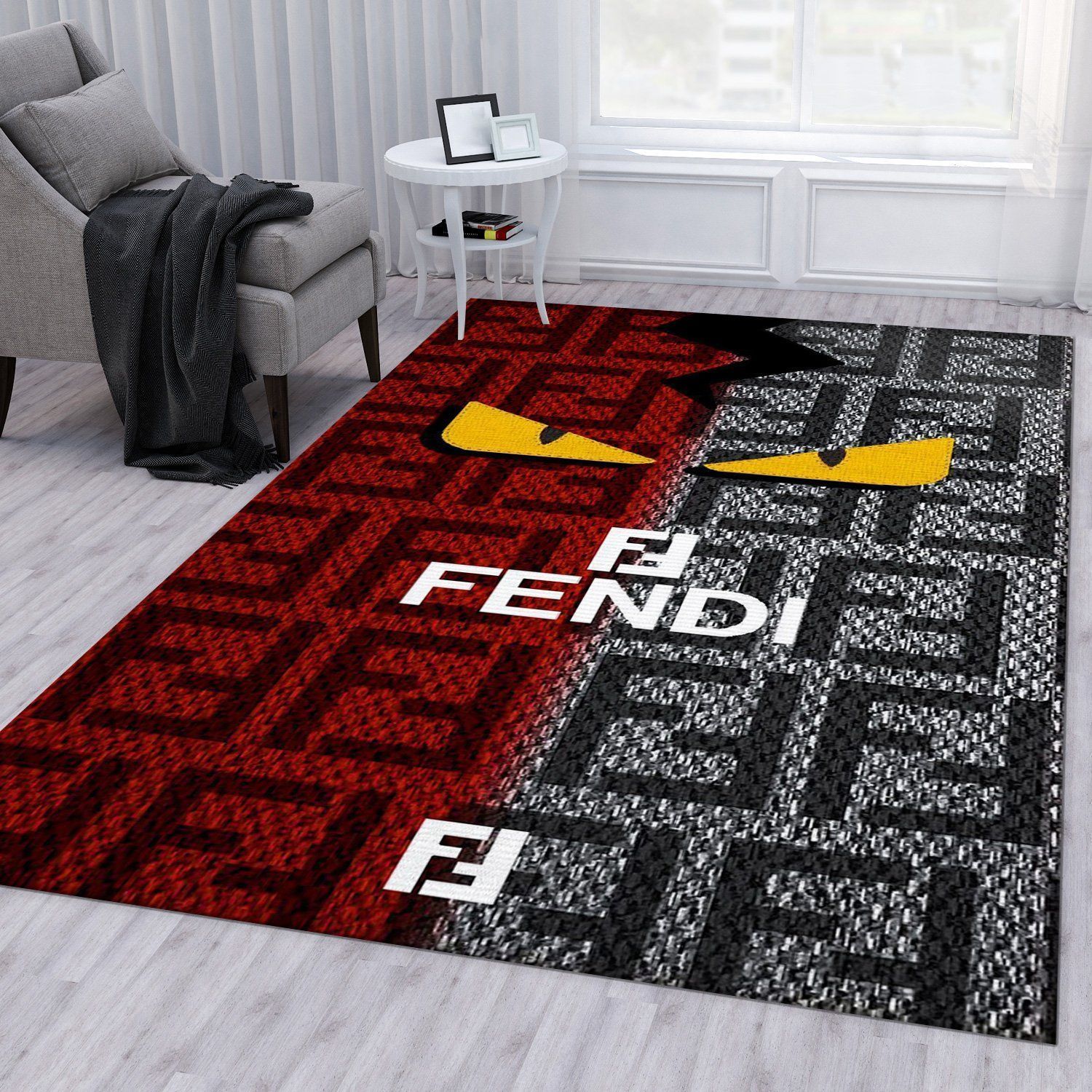 Fendi Rugs Bedroom Rug Family Gift US Decor - Indoor Outdoor Rugs