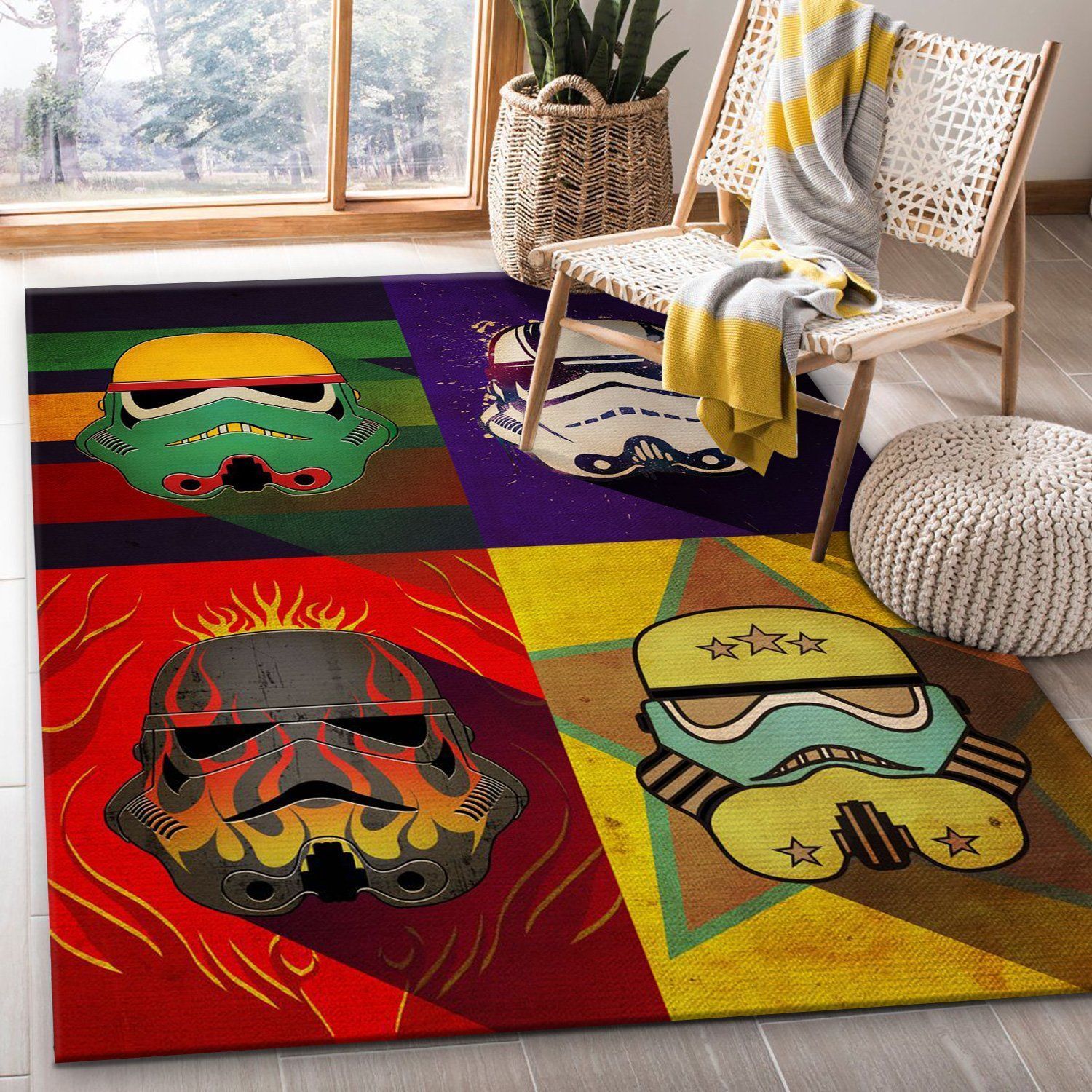 Flame Squad Star War Pop Art Rug