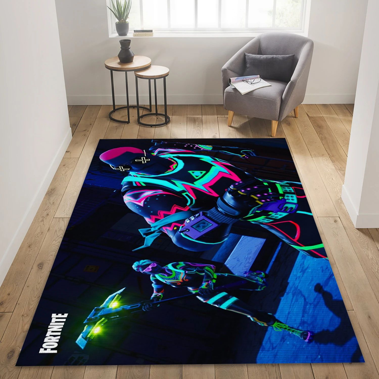 Fortnite New Skin Liteshow Outfit Video Game Reangle Rug