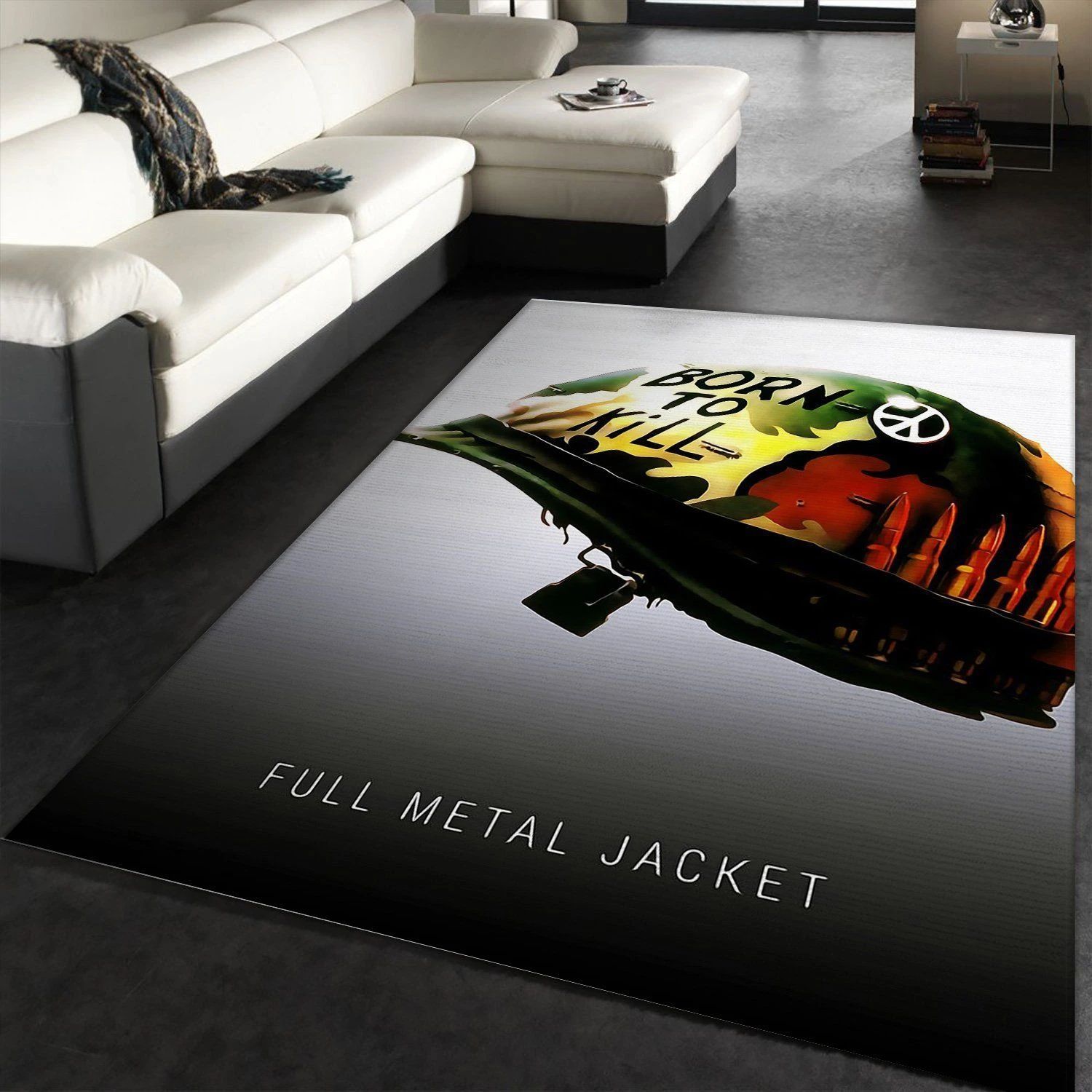 Full Metal Jacket 1987 Area Rug Movie Rug Christmas Gift US Decor - Indoor Outdoor Rugs