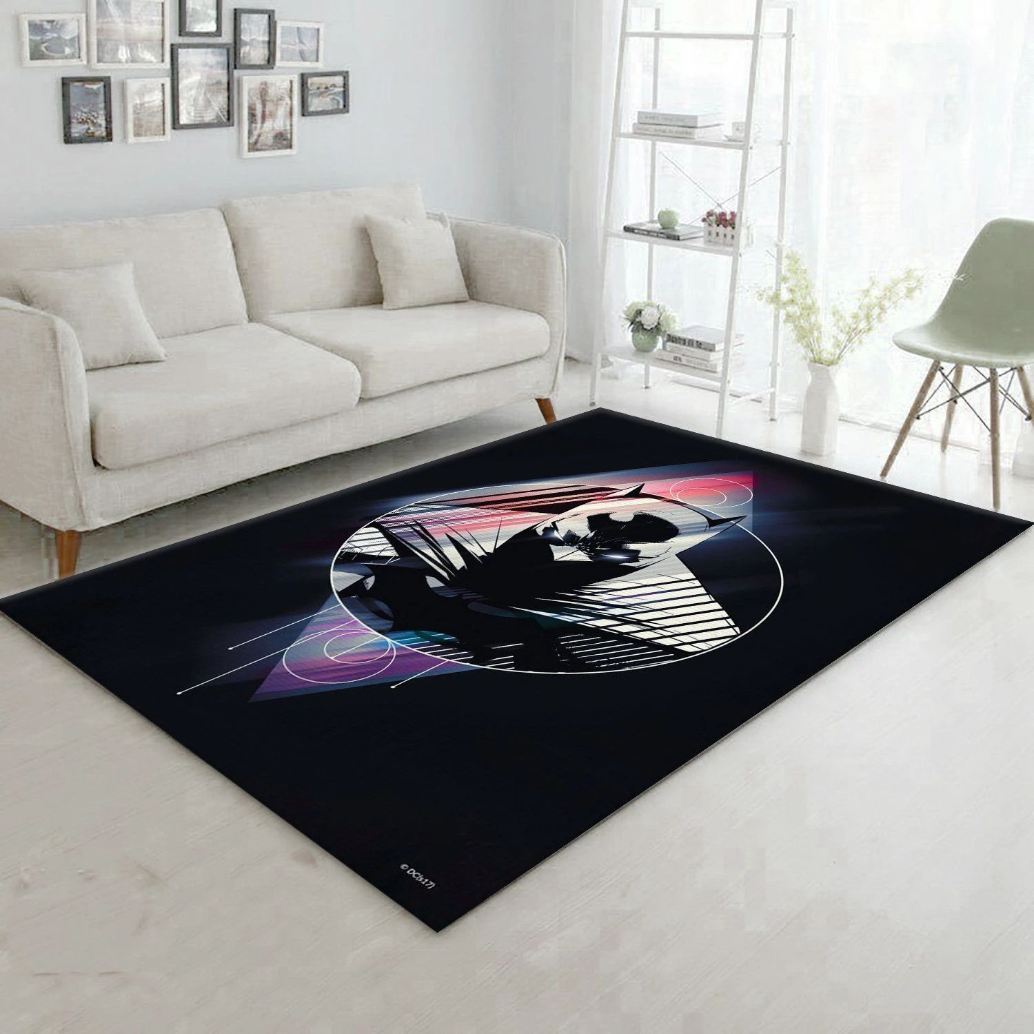 Full Moon Movie Area Rug, Living room and bedroom Rug, US Gift Decor - Indoor Outdoor Rugs