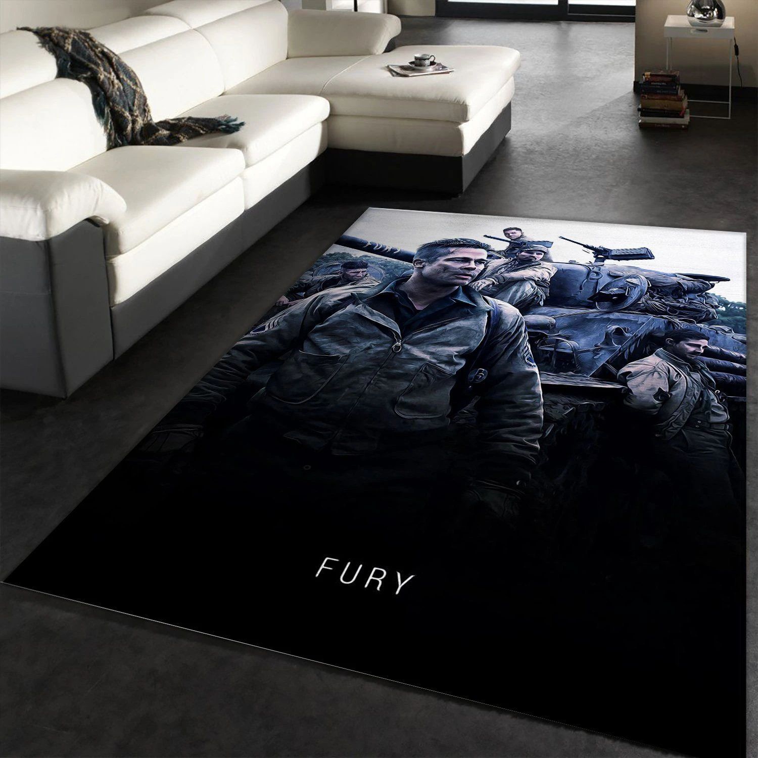 Fury Area Rug Art Painting Movie Rugs Christmas Gift US Decor - Indoor Outdoor Rugs