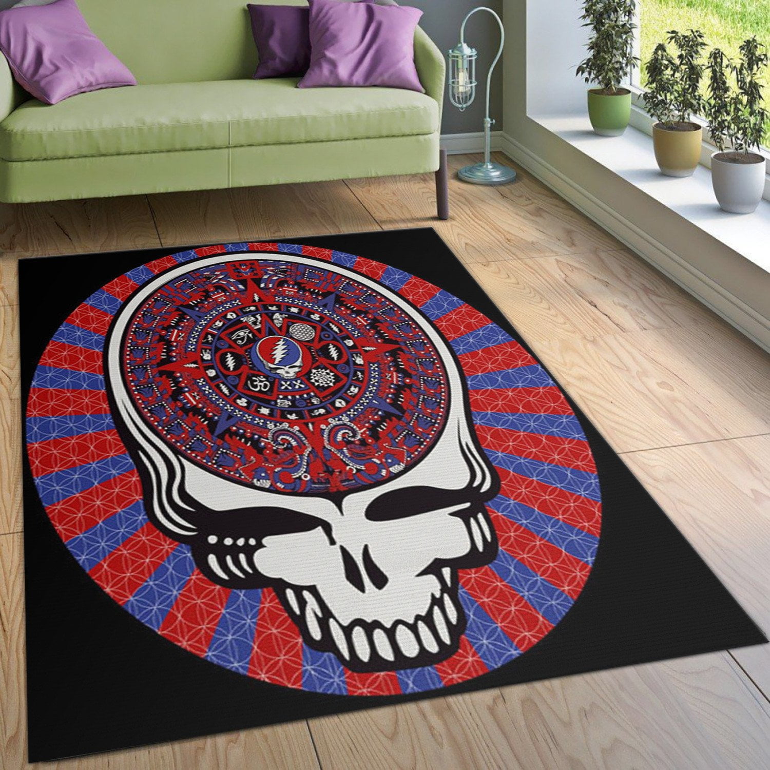 GRATEFUL DEAD Round carpet Football rug Floor Decor The US Decor