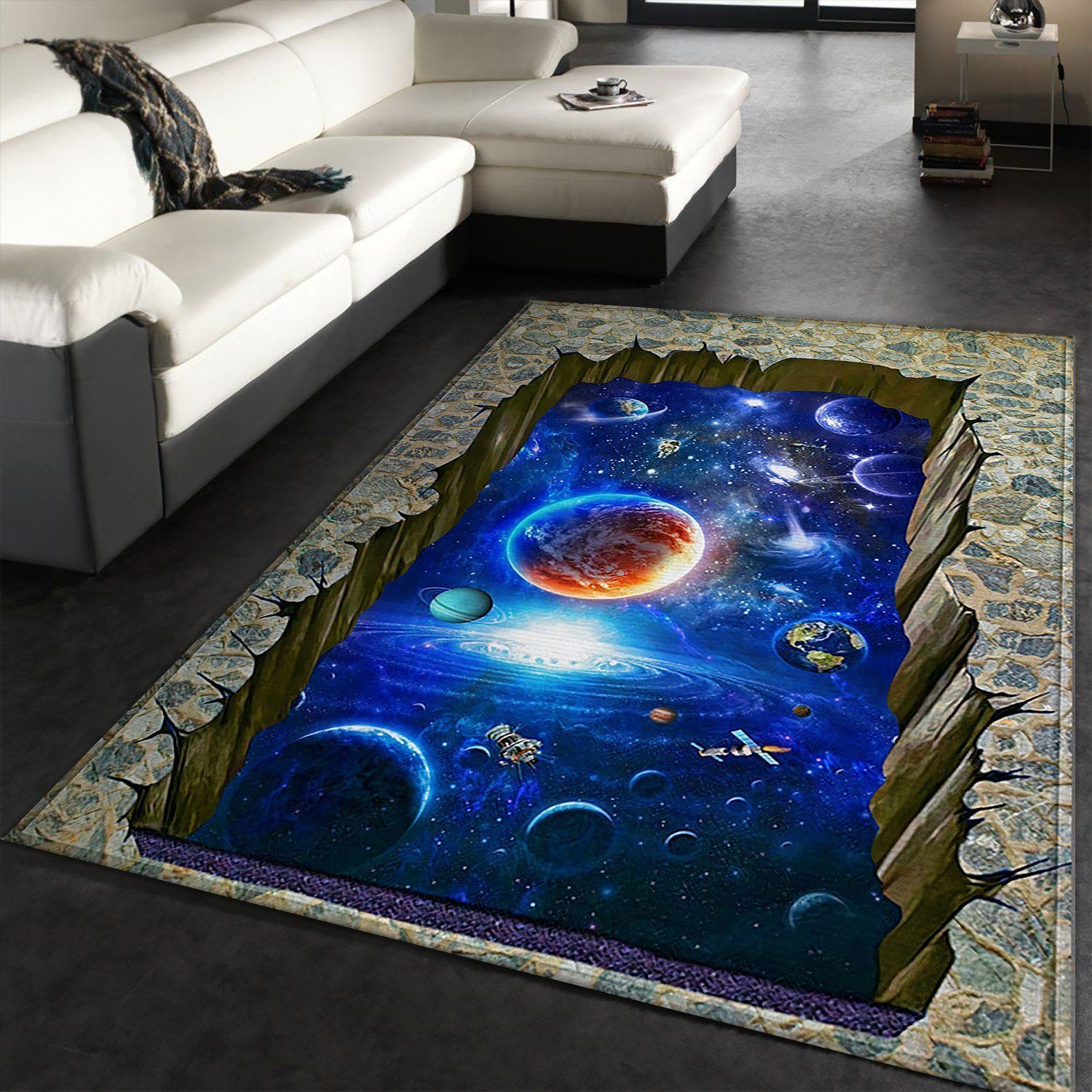 Galaxy Area Rugs Living Room Carpet FN121108 Christmas Gift Floor Decor The US Decor - Indoor Outdoor Rugs