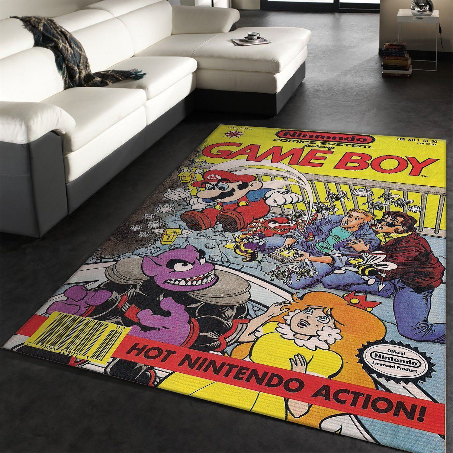 Game Boy Nintendo Switch Gaming Collection Area Rugs Living Room Carpet Floor Decor The US Decor - Indoor Outdoor Rugs