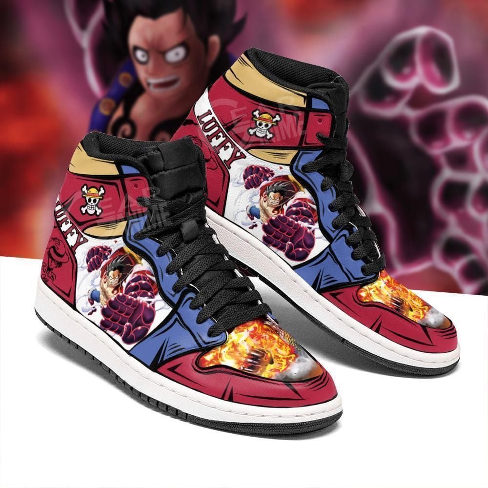 Gear 4 Luffy Straw Hat Priates One Piece Anime Air Jordan 2021 Shoes Sport Sneakers