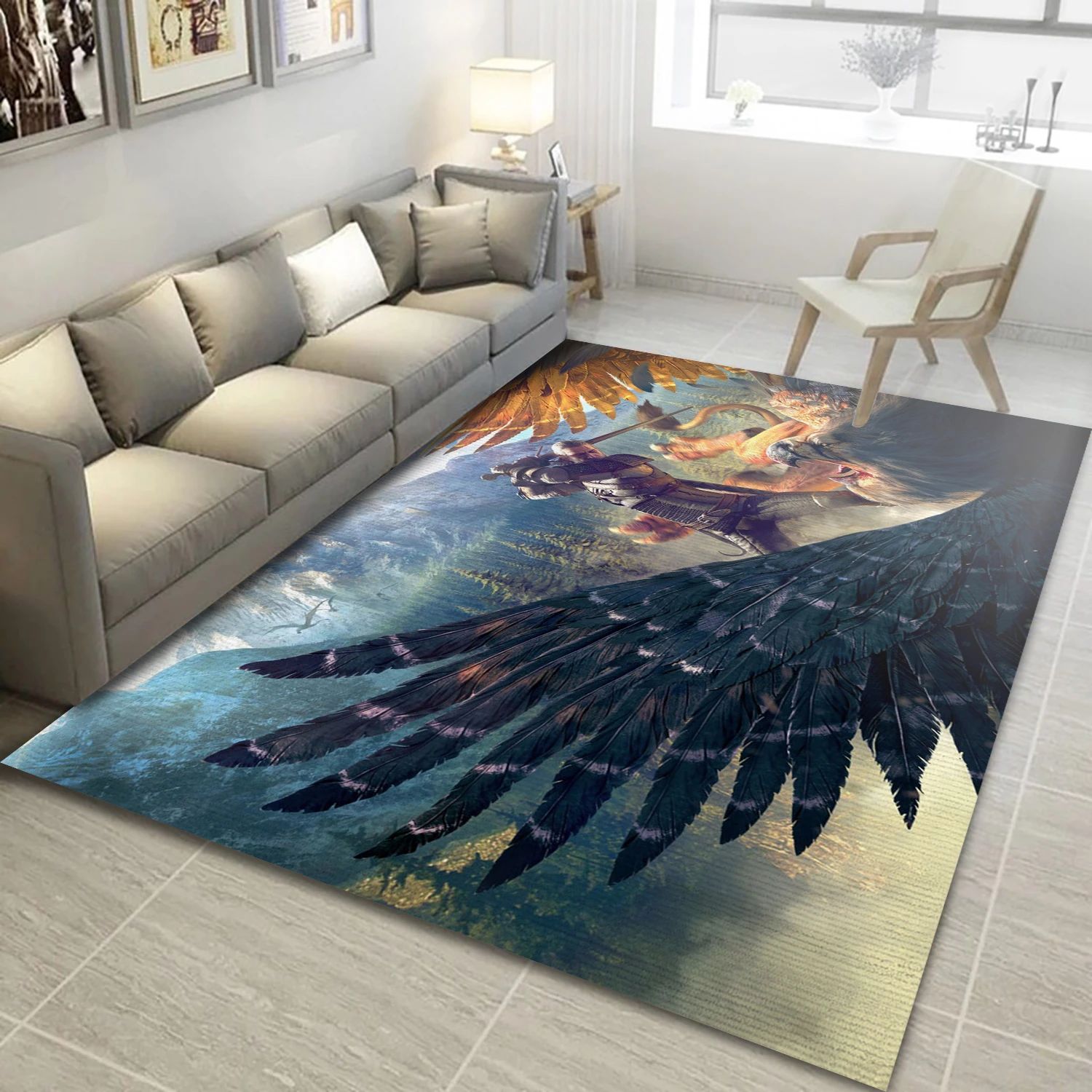 Geralt Of Rivia Gaming Area Rug