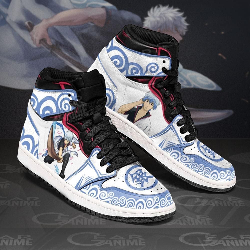 Gintoki Gintama Custom Anime Air Jordan Shoes Sport Sneakers