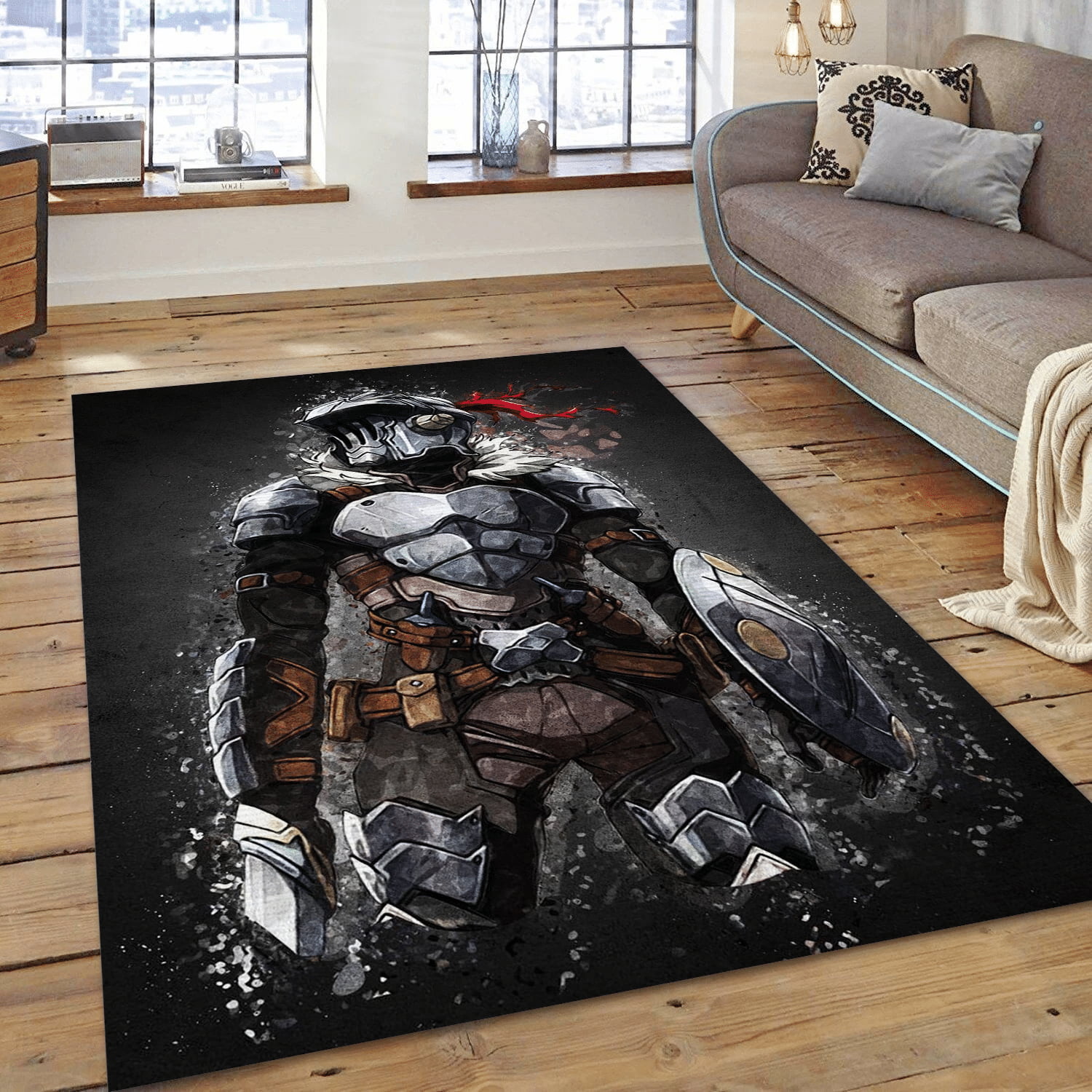 Goblin Slayer Gaming Area Rug, Living Room Rug - US Gift Decor - Indoor Outdoor Rugs