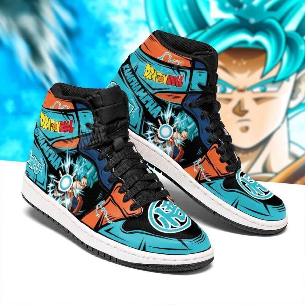 Goku Blue Dragon Ball Sneakers Anime Air Jordan Shoes Sport