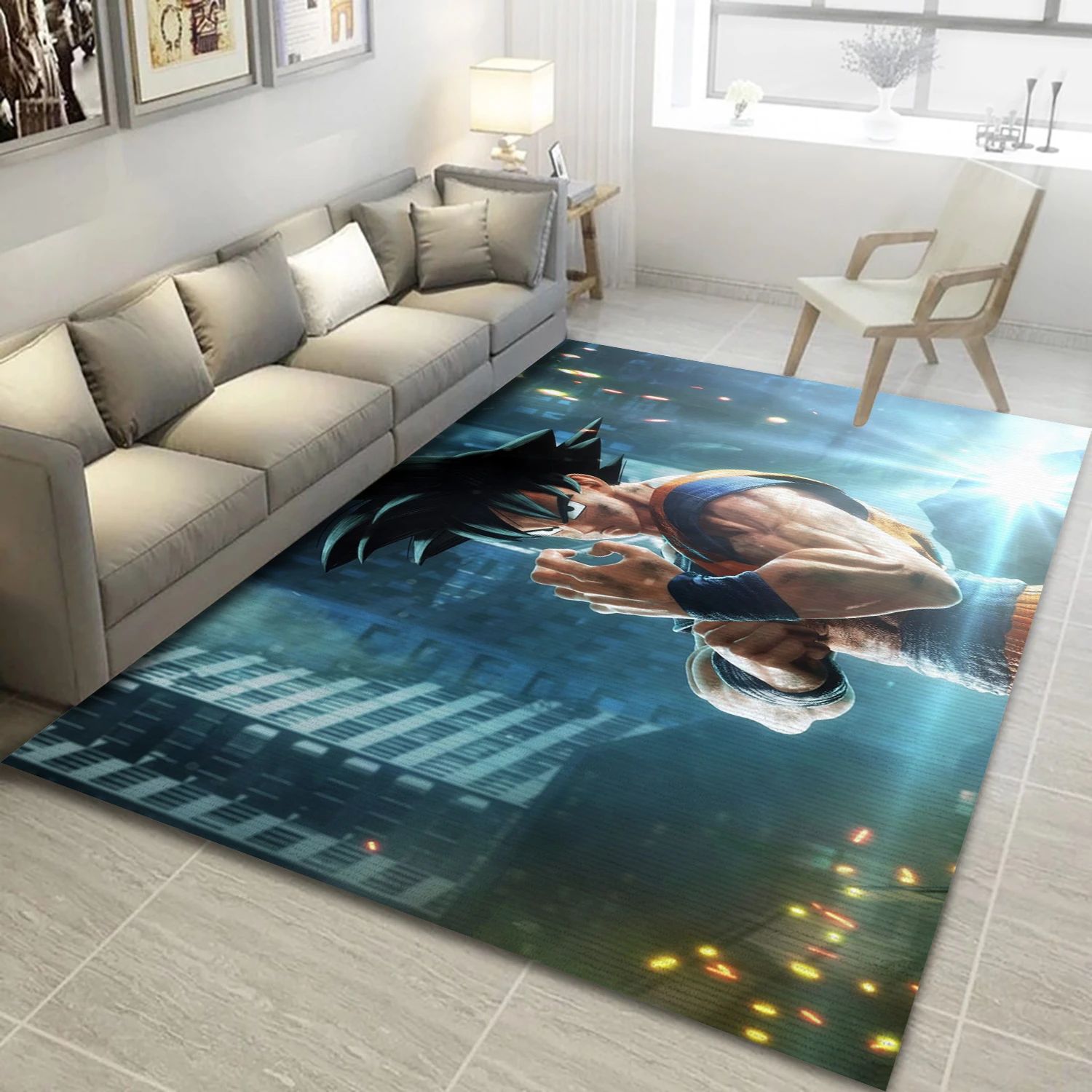 Goku Video Game Area Rug For Christmas