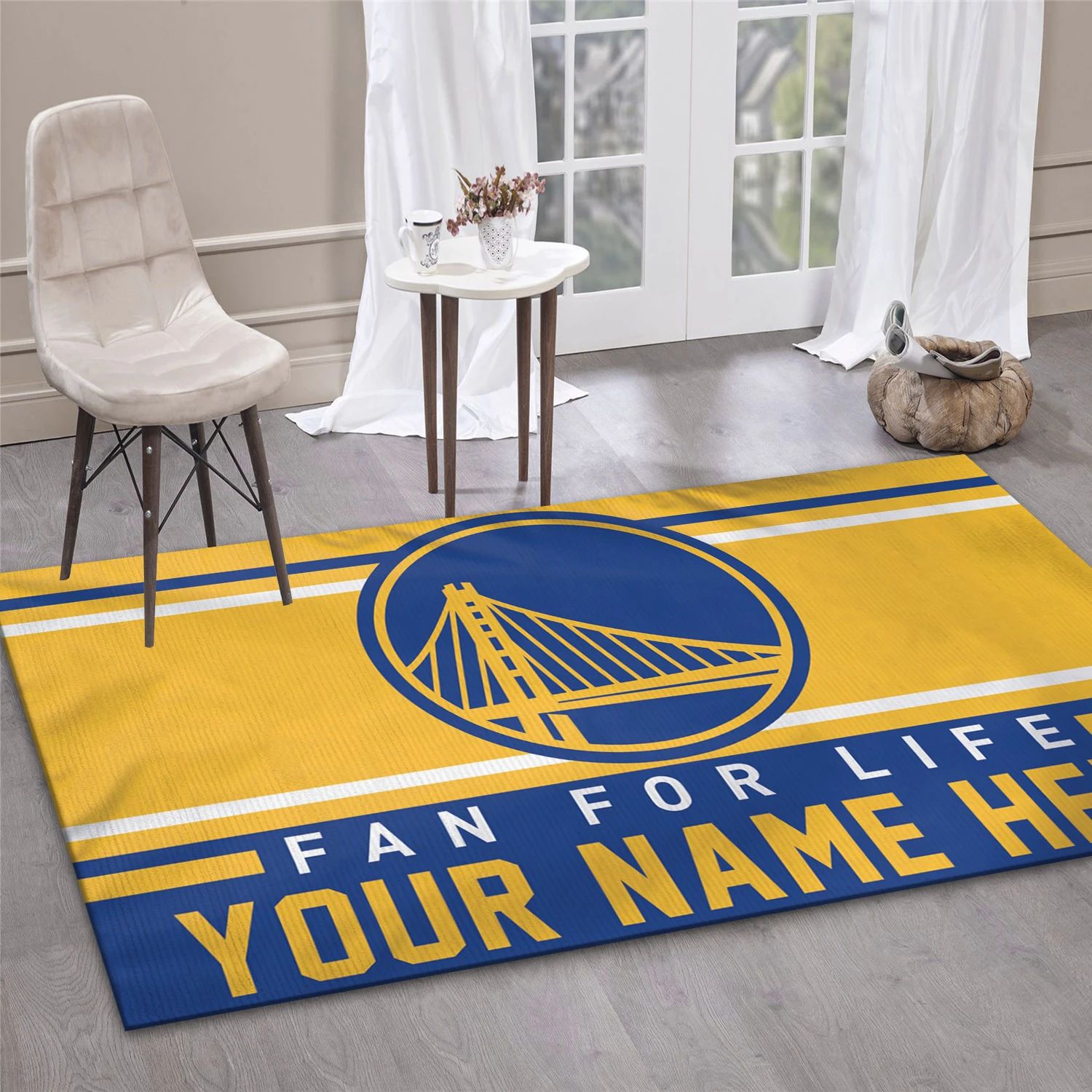 Golden State Warriors NBA Area Rug For Christmas, Living Room Rug - Home Decor - Indoor Outdoor Rugs