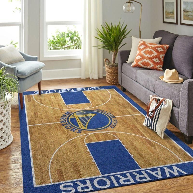 Golden State Warriors Nba Rug Room Carpet Sport Custom Area Floor Home Decor - Indoor Outdoor Rugs