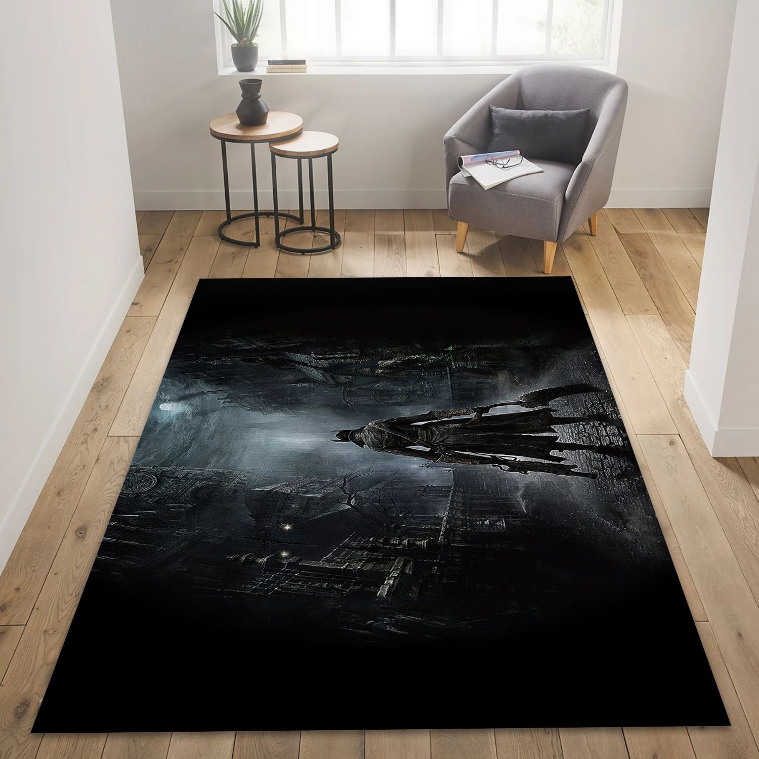 Gothic Video Game Area Rug Area